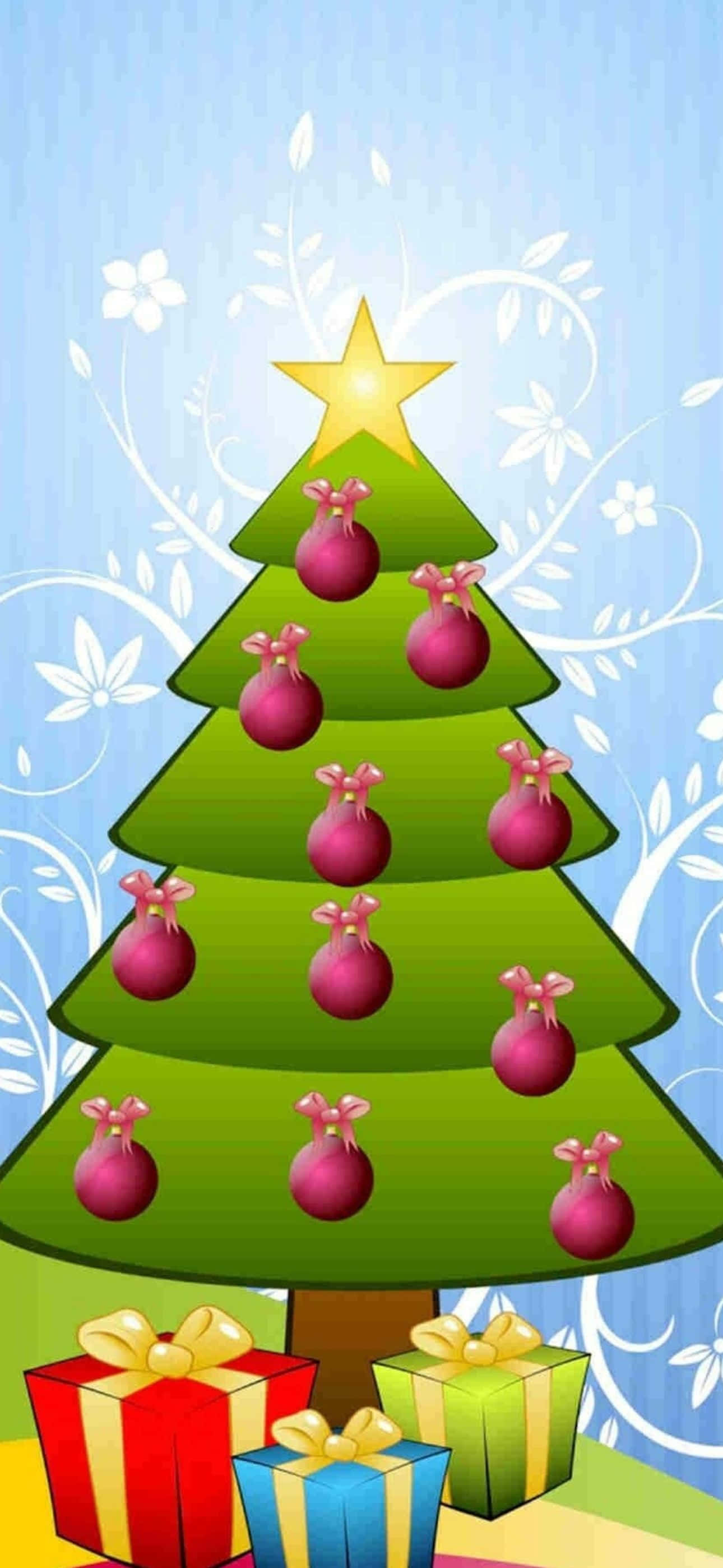 Celebra el espíritu navideño con un iPhone festivo Fondos de pantalla