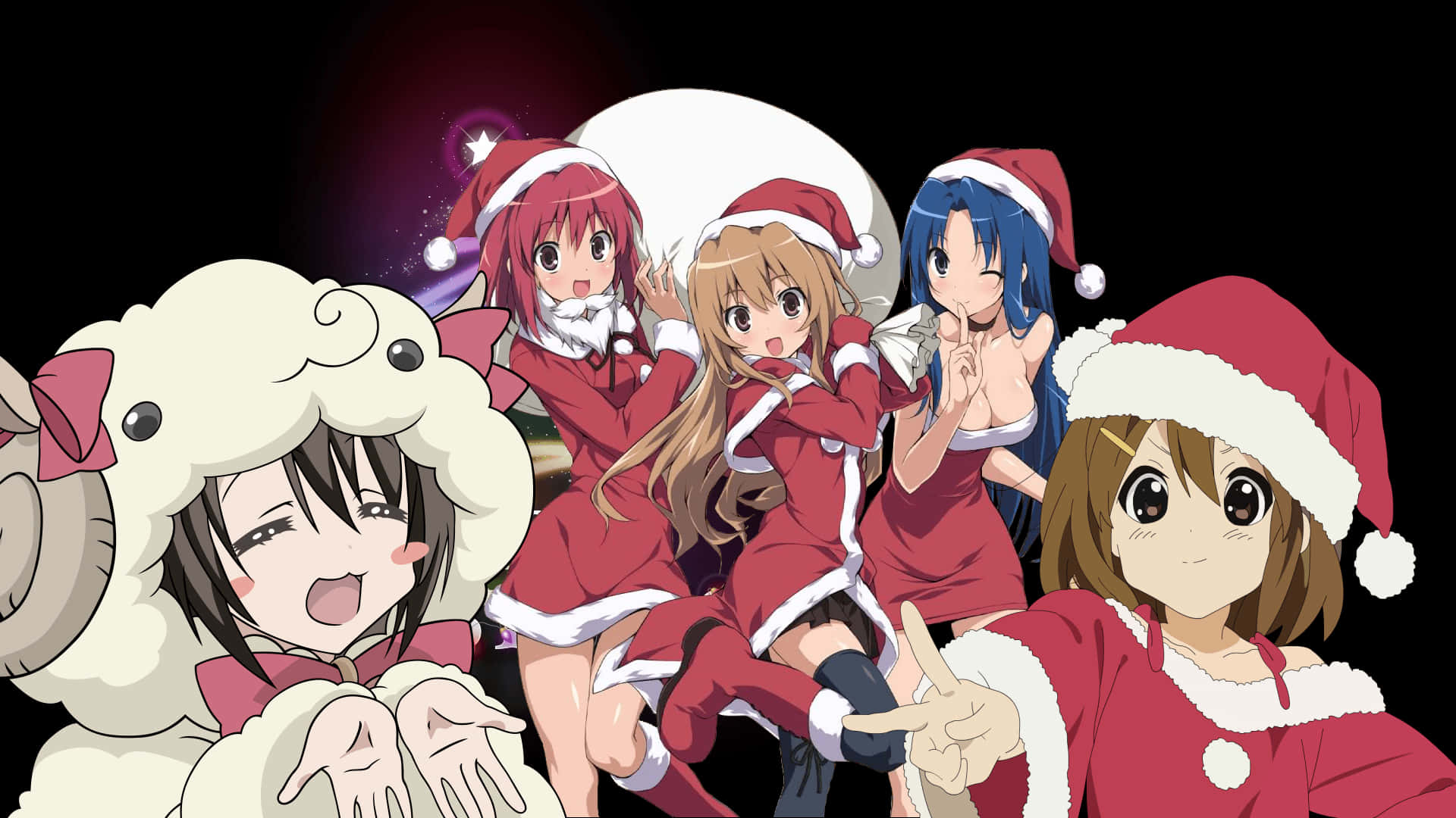 ¡Celebra la Navidad con tus personajes de anime favoritos! Fondos de pantalla