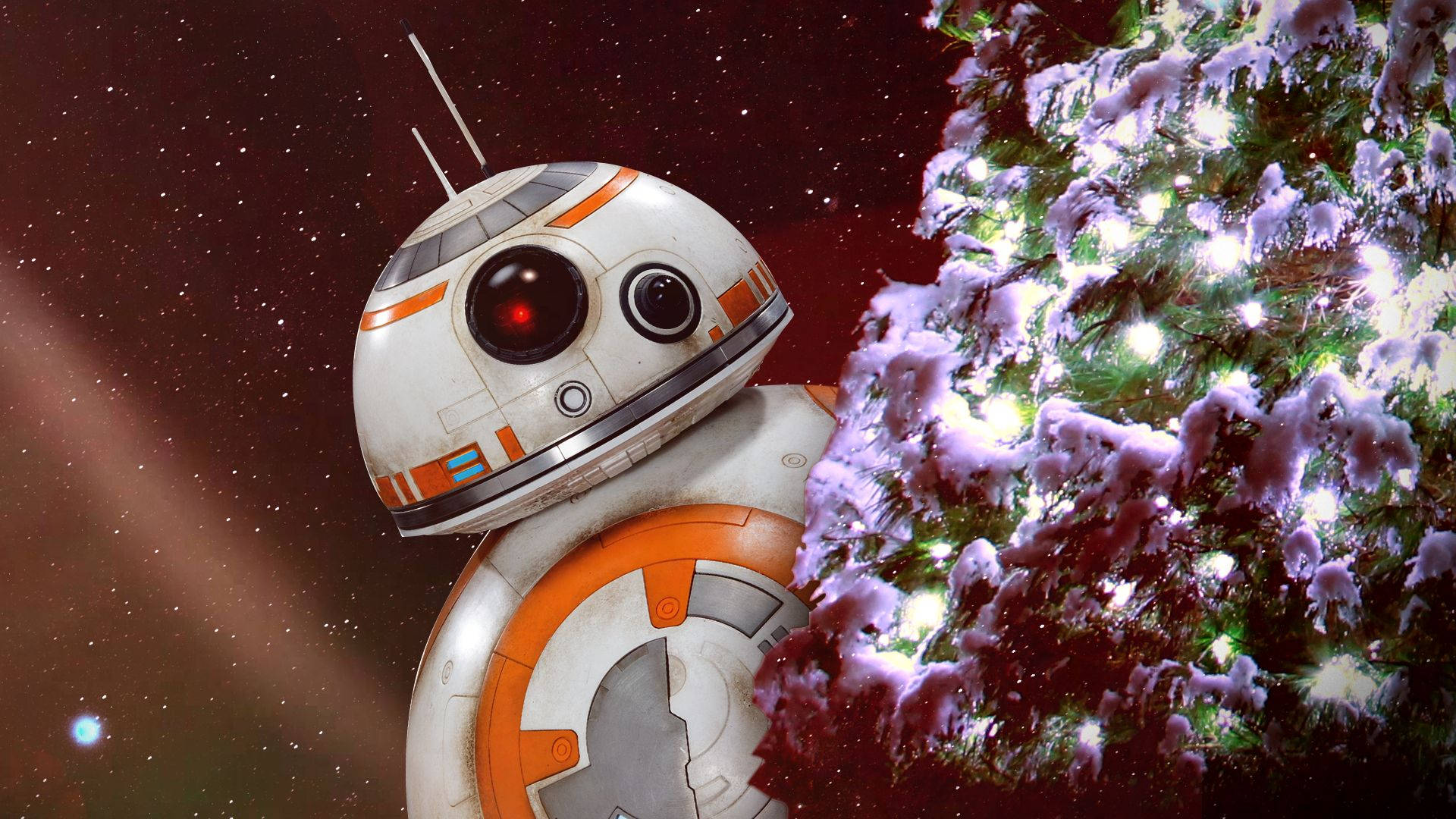 Celebra la Navidad como un Maestro Jedi Fondos de pantalla