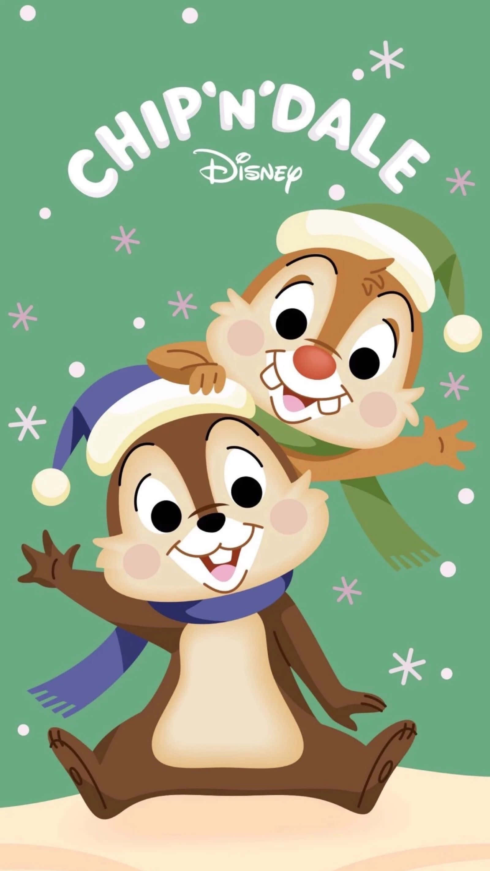 ¡Celebra la Navidad con adorables personajes de Disney! Fondos de pantalla