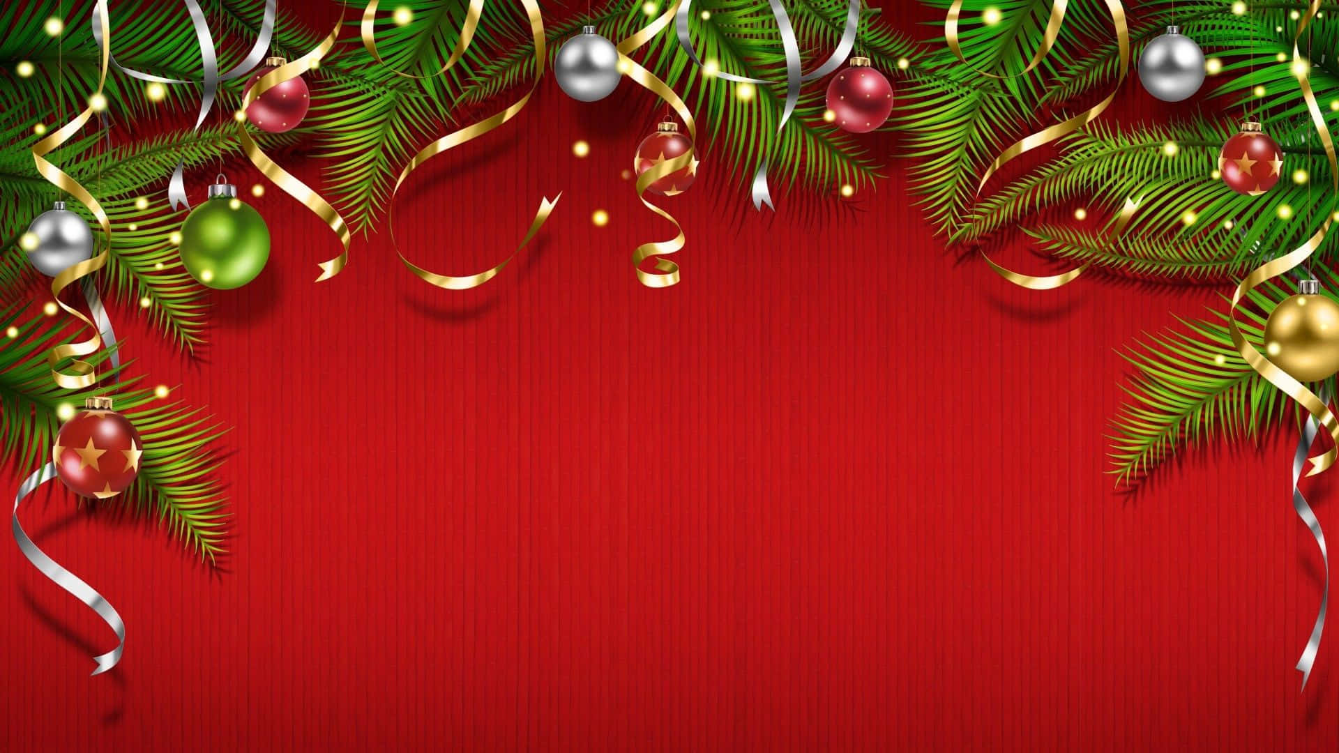 Celebra la Navidad con Estilo con un Fondo Rojo Fondos de pantalla