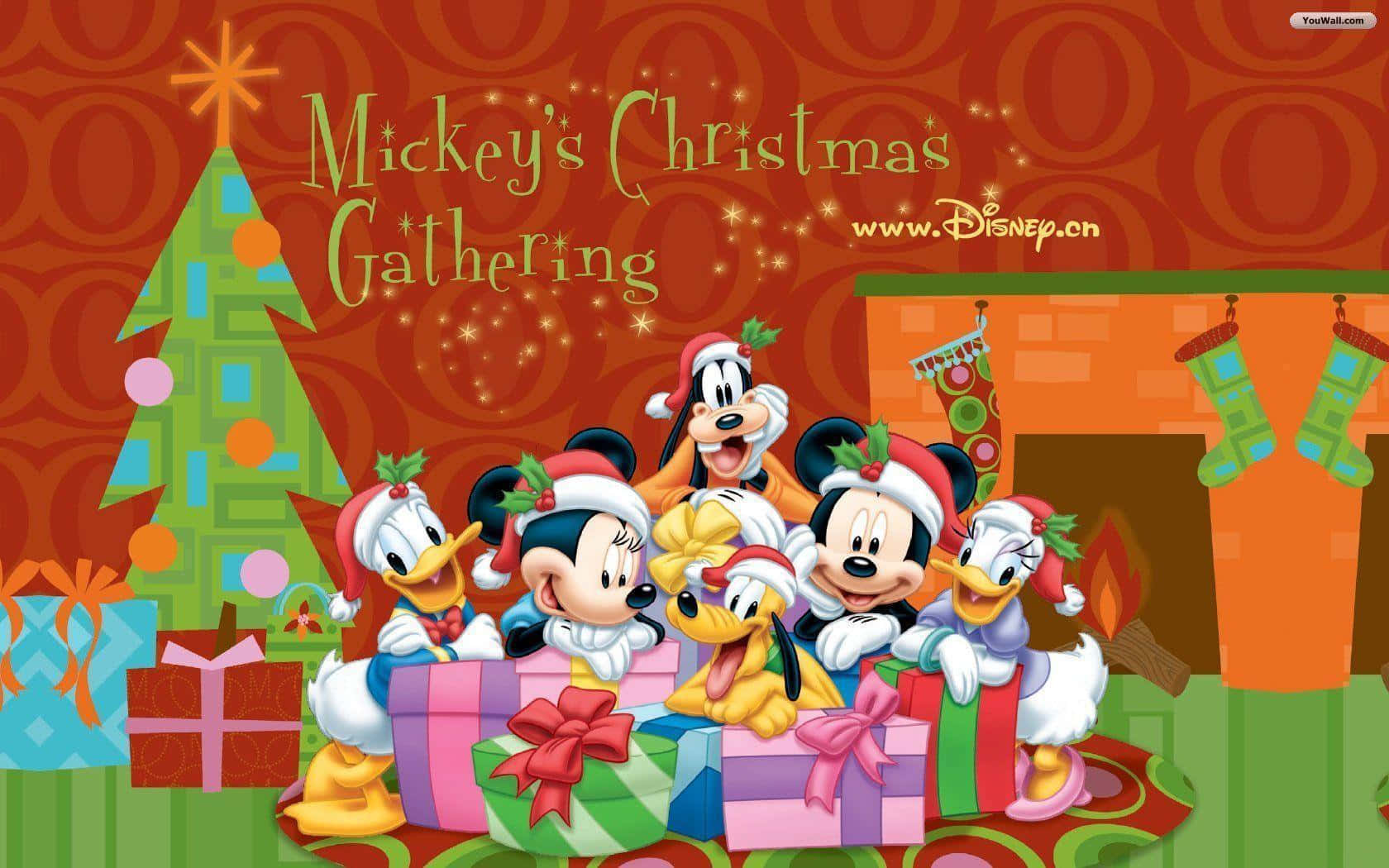 ¡Celebra la Navidad con tus personajes favoritos de Disney! Fondos de pantalla