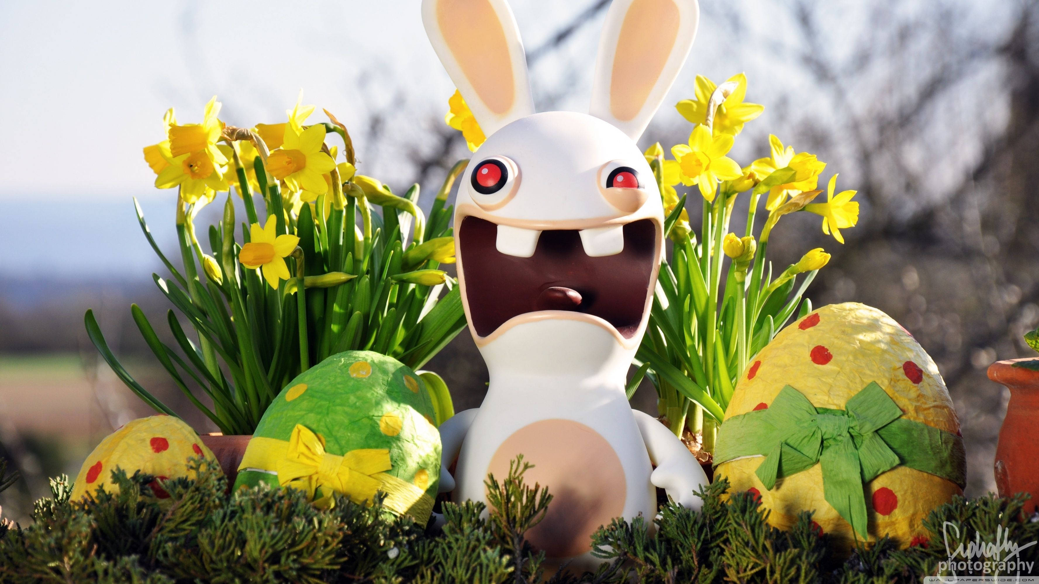 Celebra la Pascua con estos Coloridos Huevos de Rayman Rabbid Fondos de pantalla