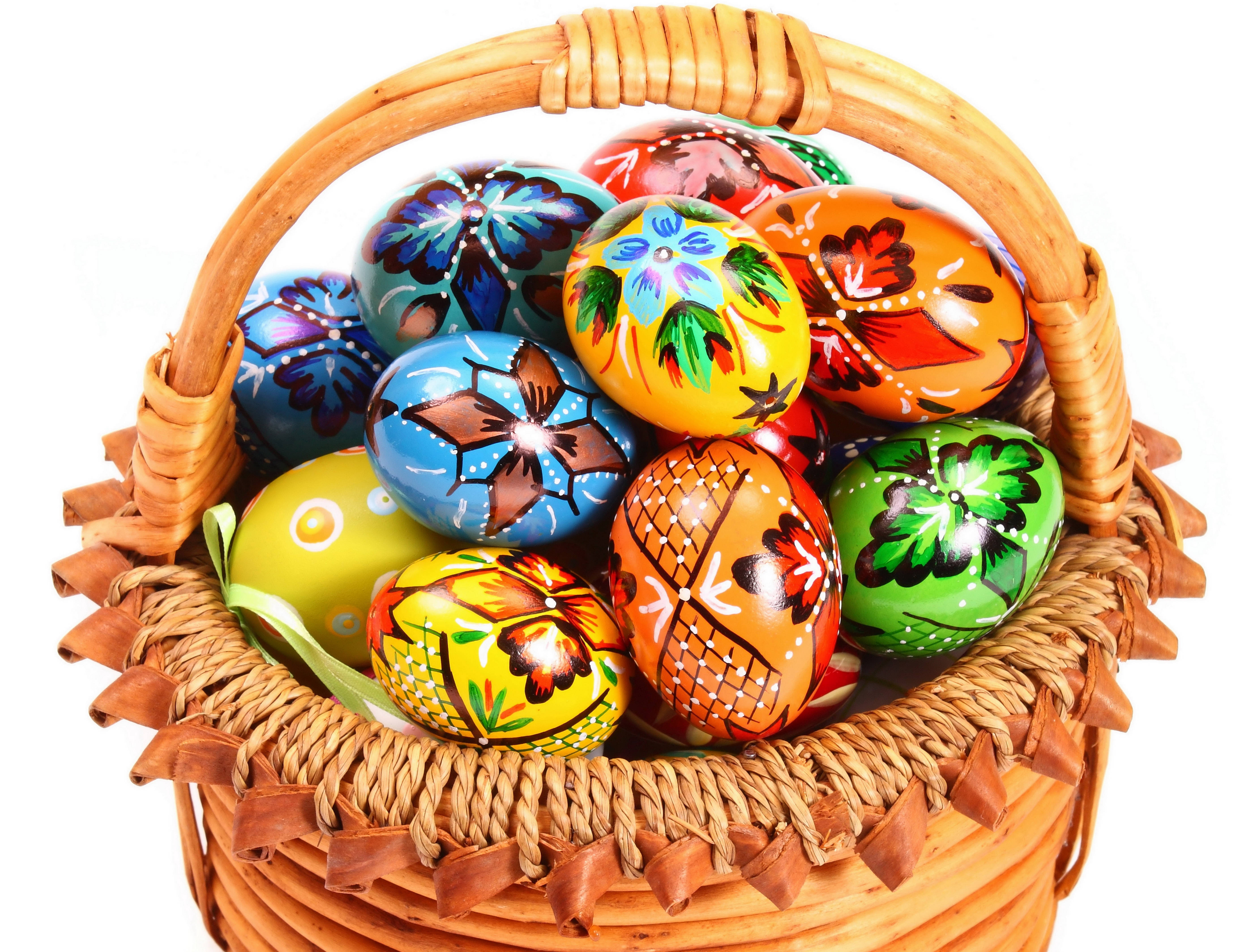 Celebra la Pascua con Huevos de Colores Fondos de pantalla