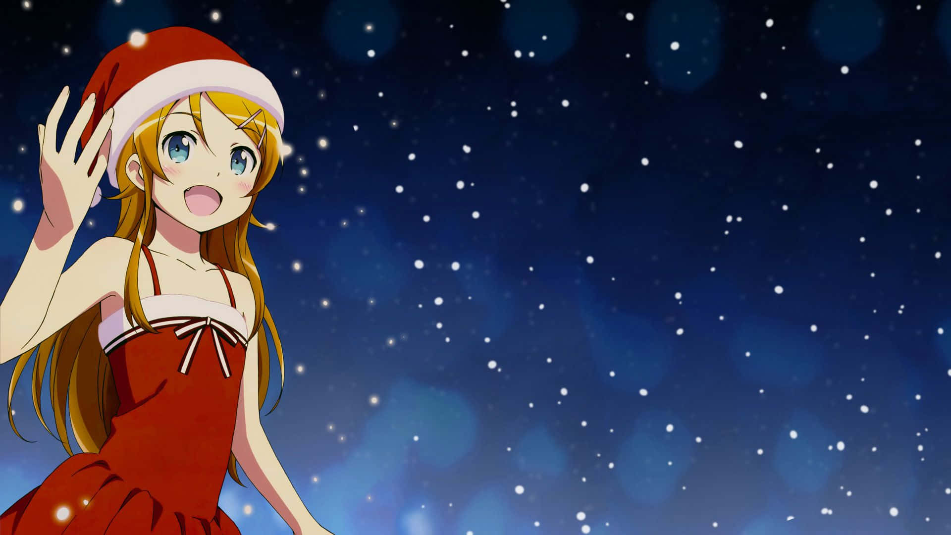 Celebra la temporada festiva con una Navidad anime Fondos de pantalla