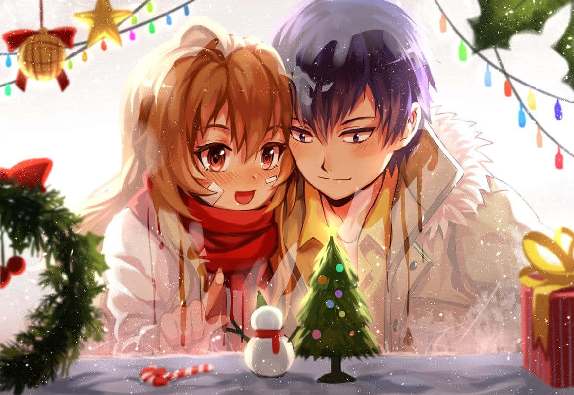 ¡Celebra la temporada navideña y tu amor por el anime! Fondos de pantalla