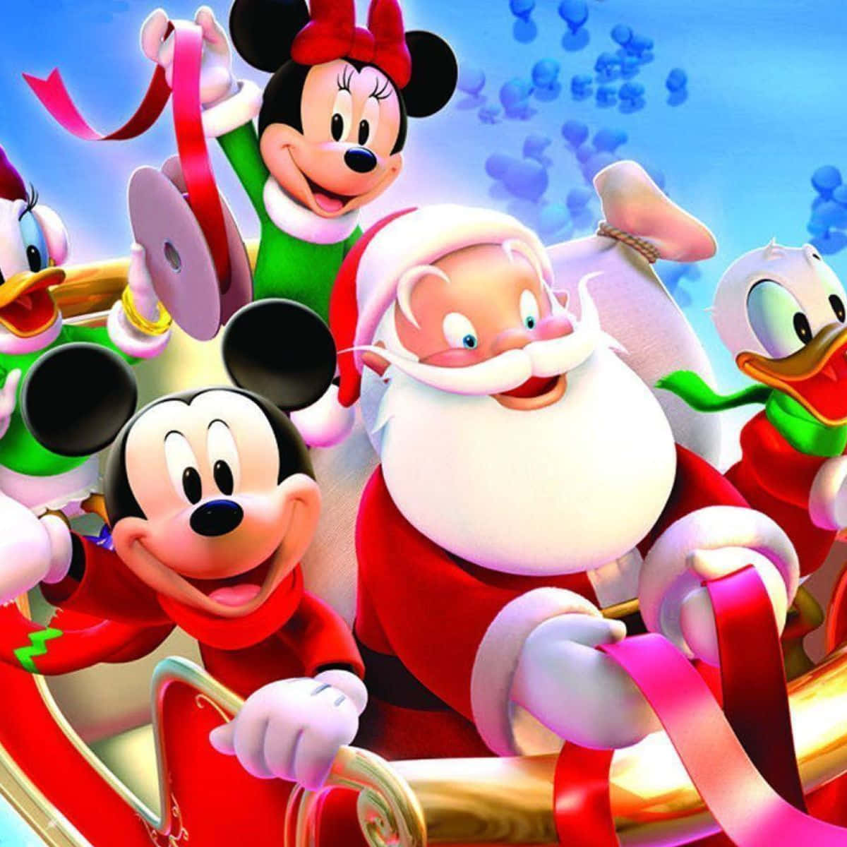 Celebra las fiestas con Mickey, Minnie y todos tus amigos de Disney Fondos de pantalla