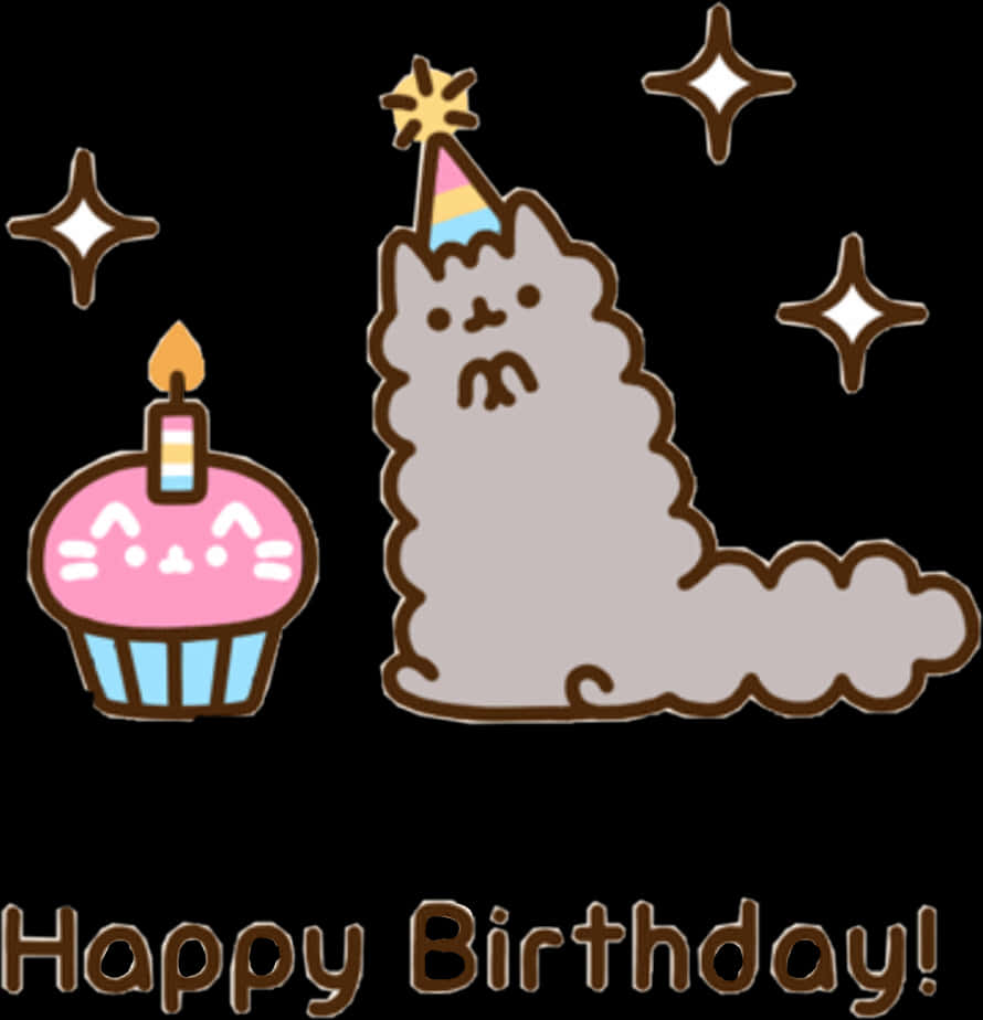 Celebración de Cumpleaños de Pusheen Fondos de pantalla