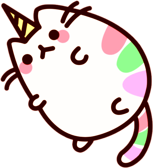 Celebración de Gato Kawaii Fondos de pantalla