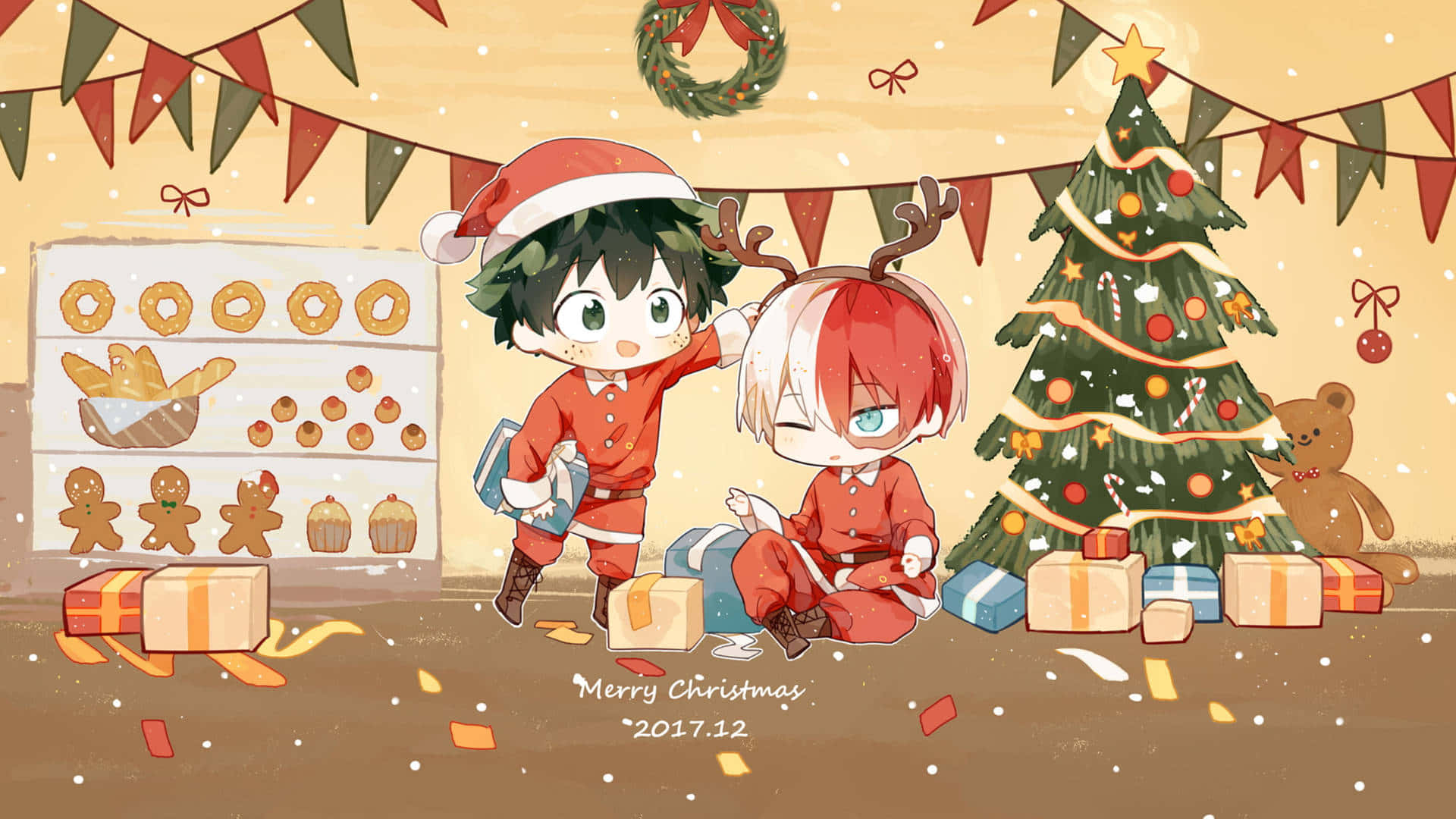 ¡Celebrando la Época Más Maravillosa del Año: ¡Una Navidad Anime! Fondos de pantalla