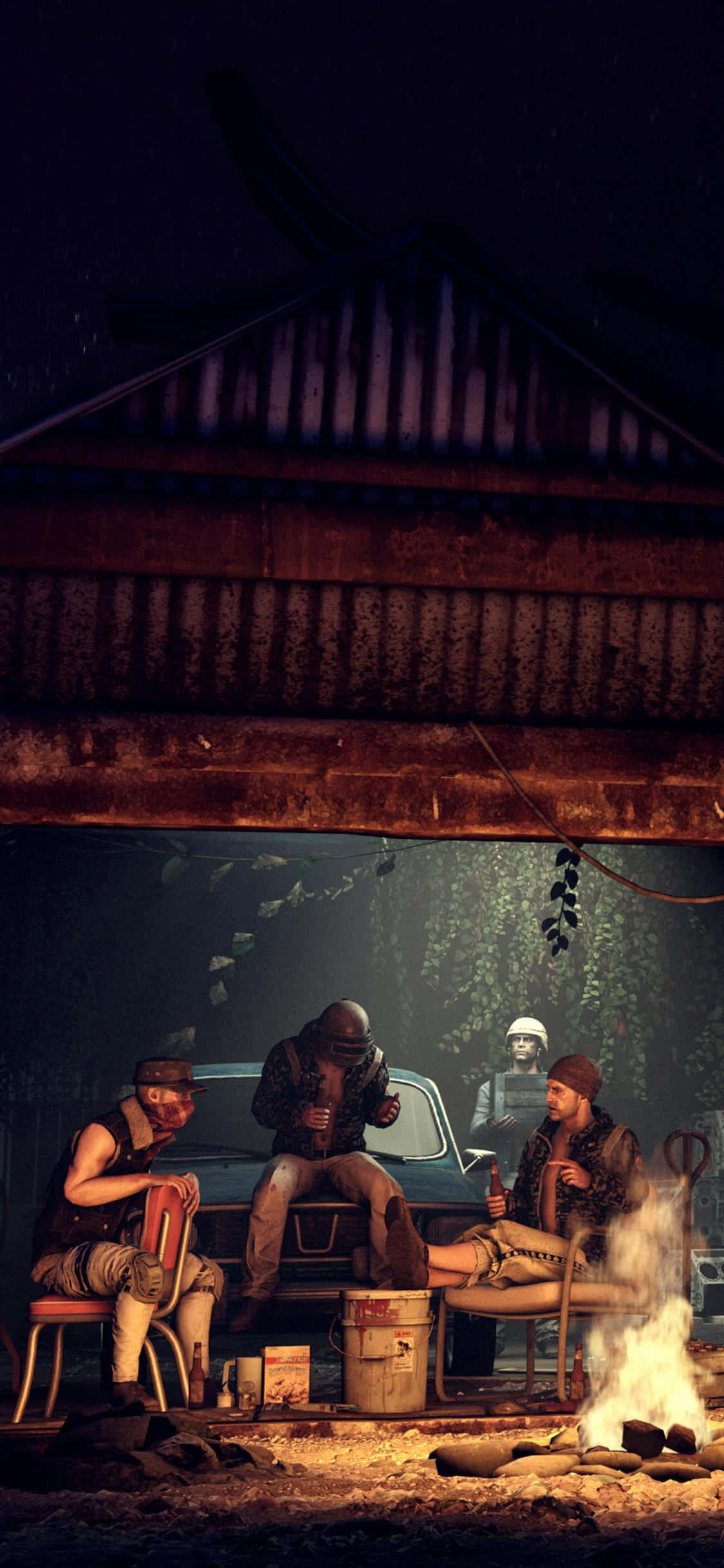 Cena de equipo PUBG para iPhone Fondos de pantalla
