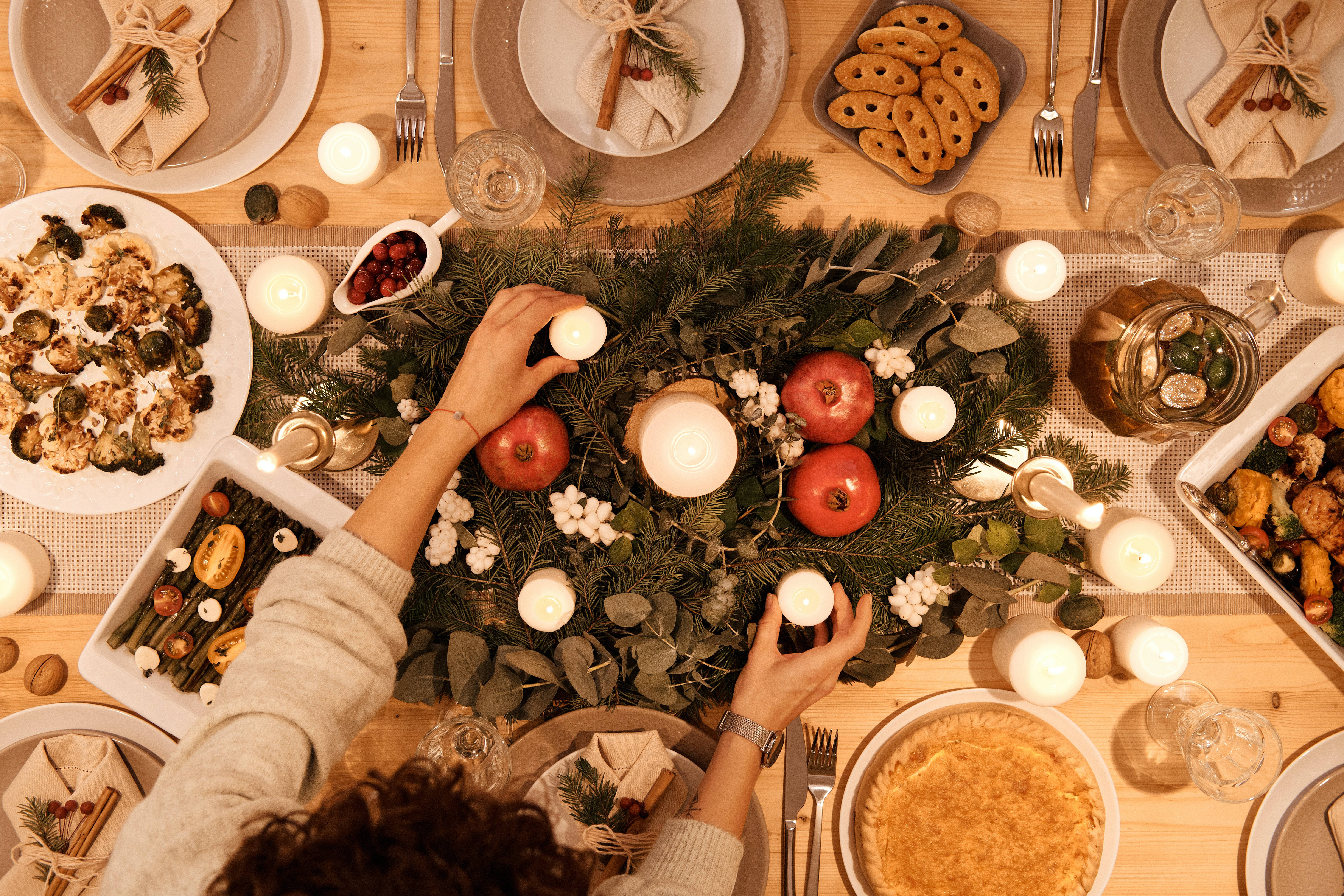 Cena Navideña en Alta Resolución Fondos de pantalla