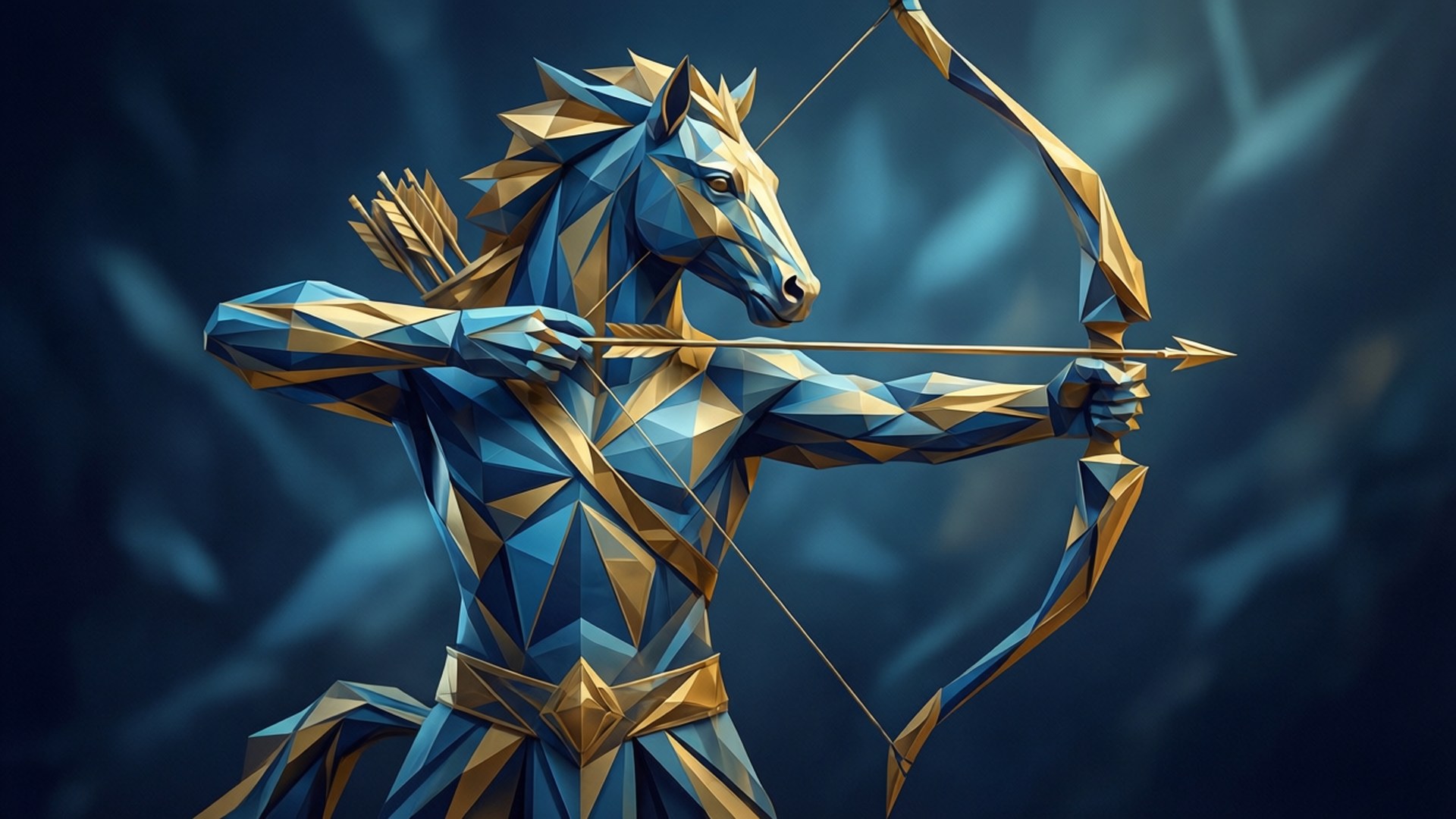 Centauro Geométrico Low Poly Fondos de pantalla