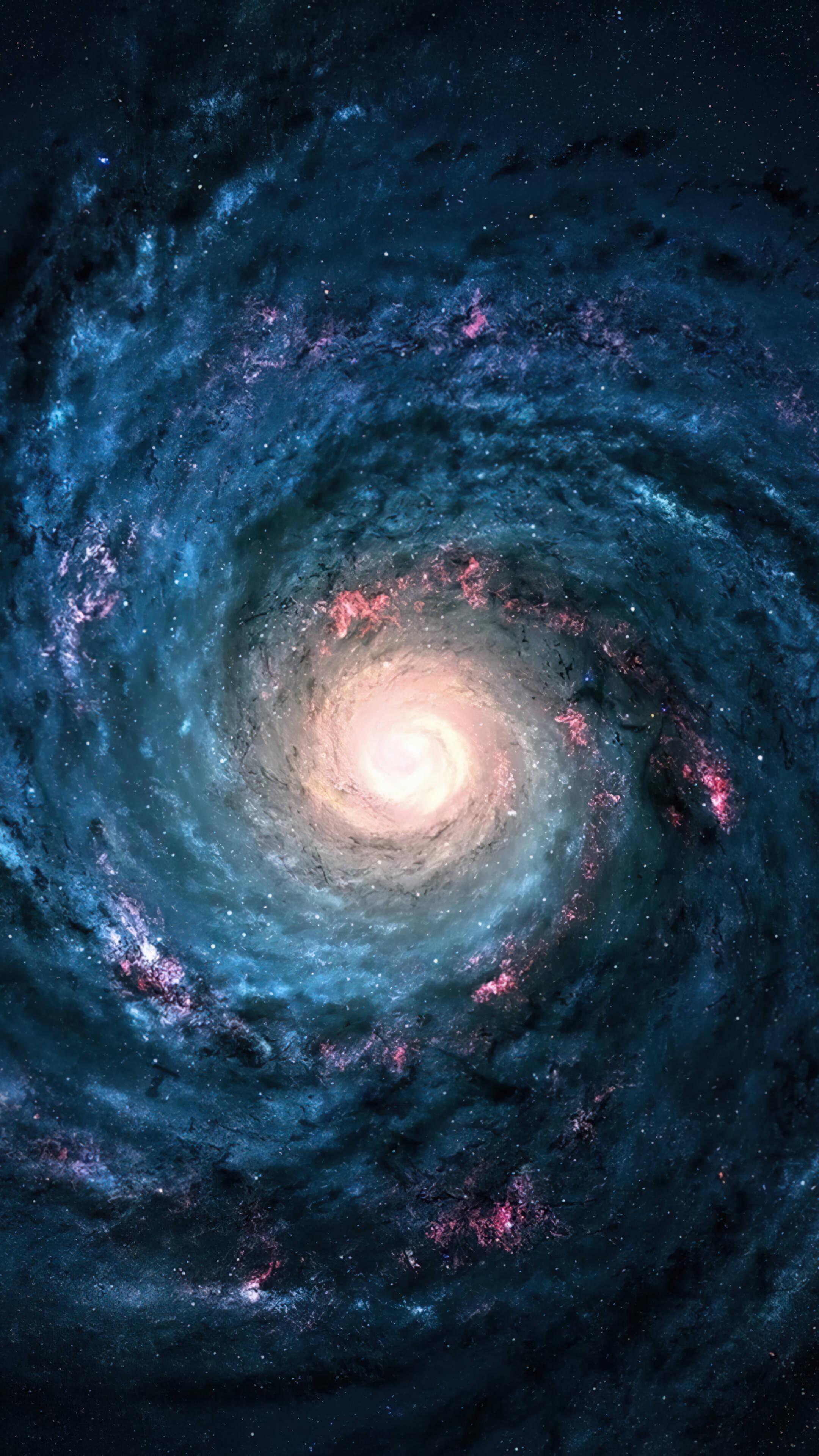 Centro de la Galaxia en el Espacio 4K para Teléfono Fondos de pantalla