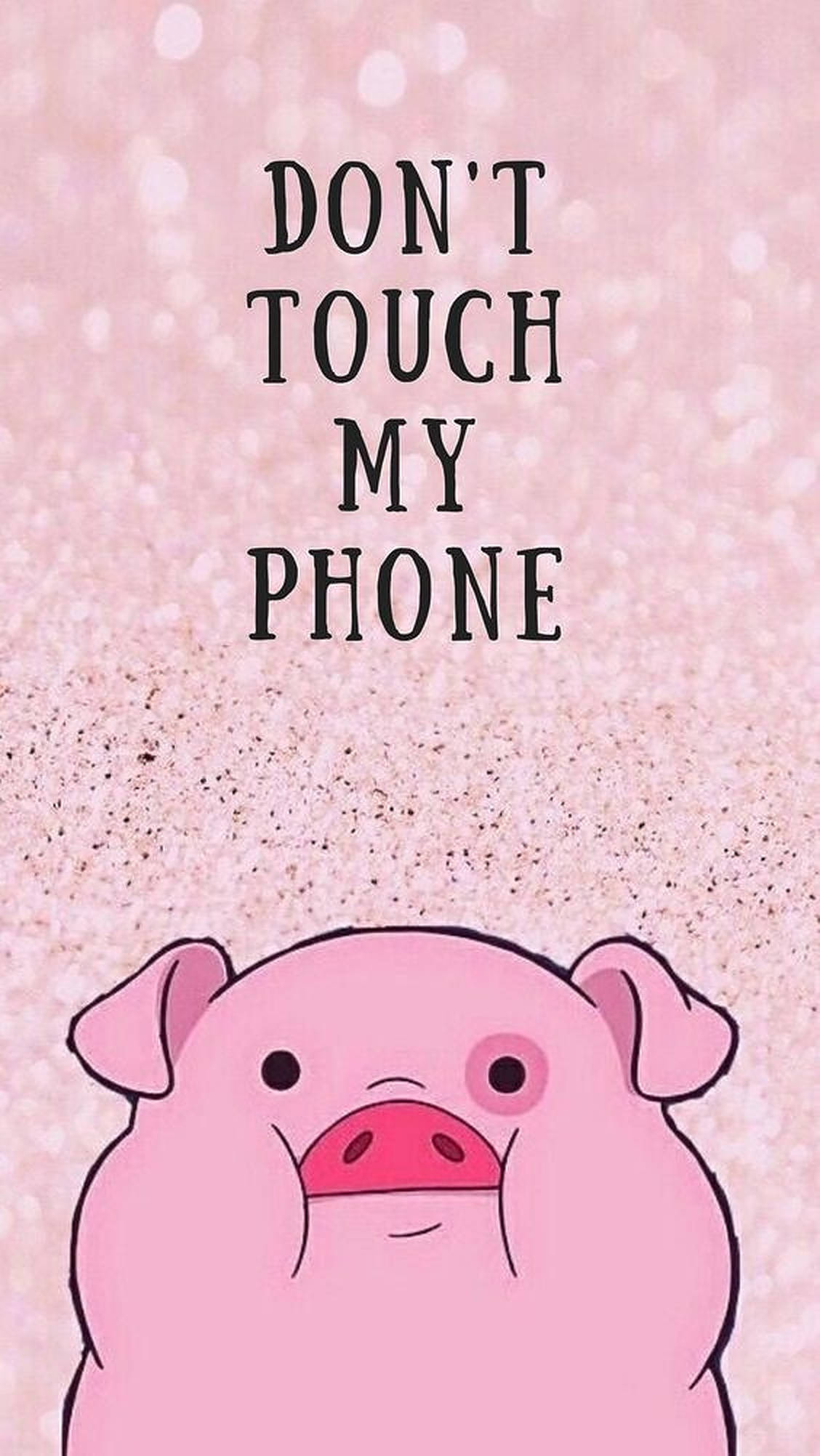 Cerdito Lindo No Toques Mi Teléfono Fondos de pantalla