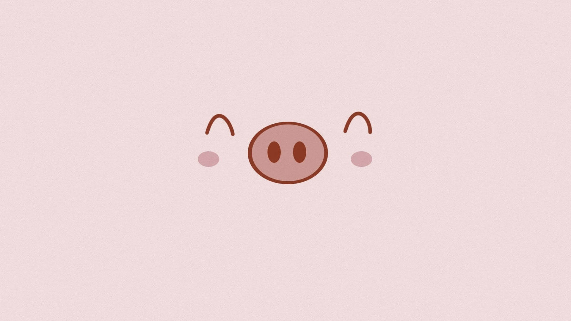 Cerdito lindo y simple Fondos de pantalla
