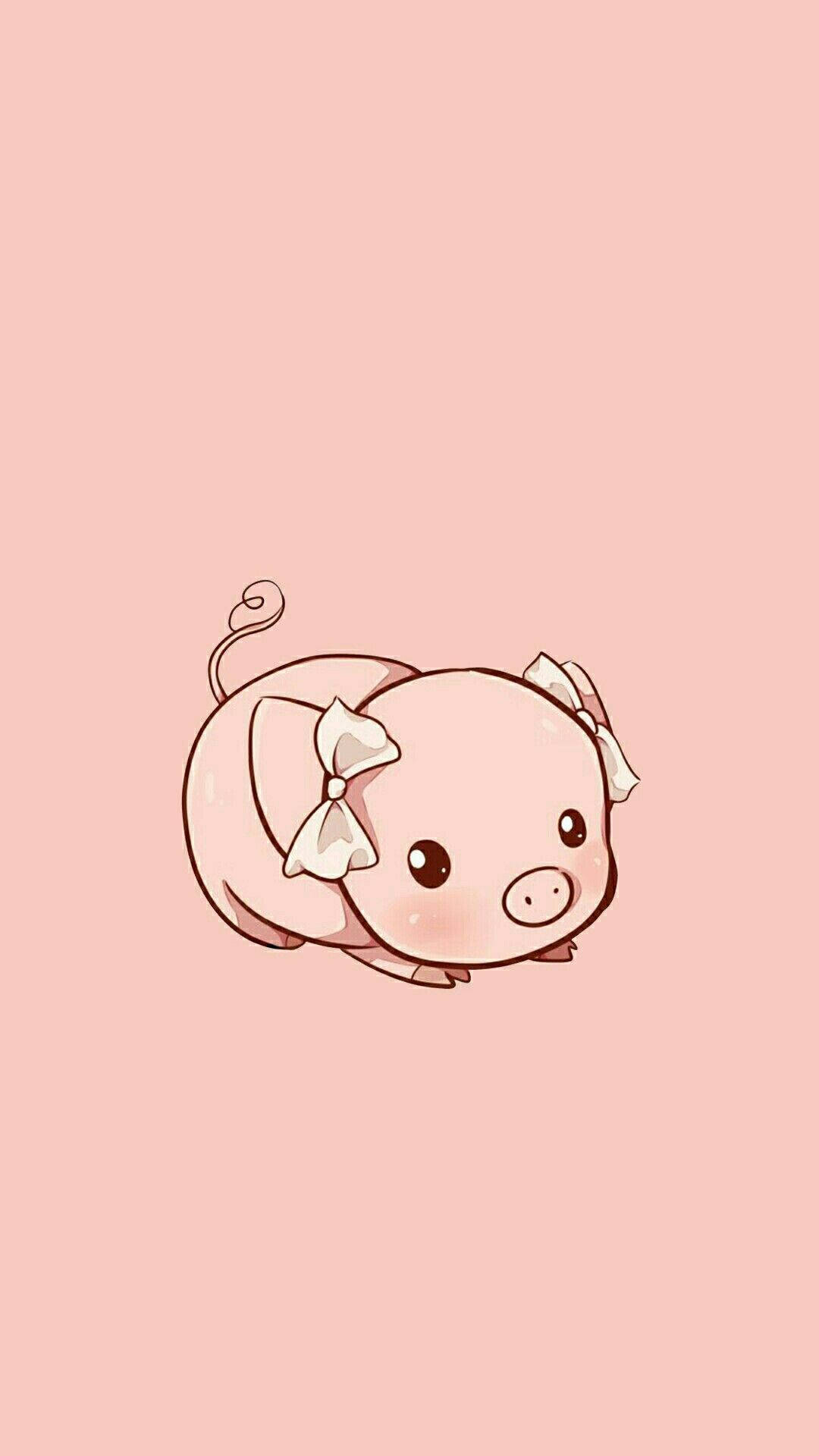 Cerdito Rosa Kawaii HD Fondos de pantalla