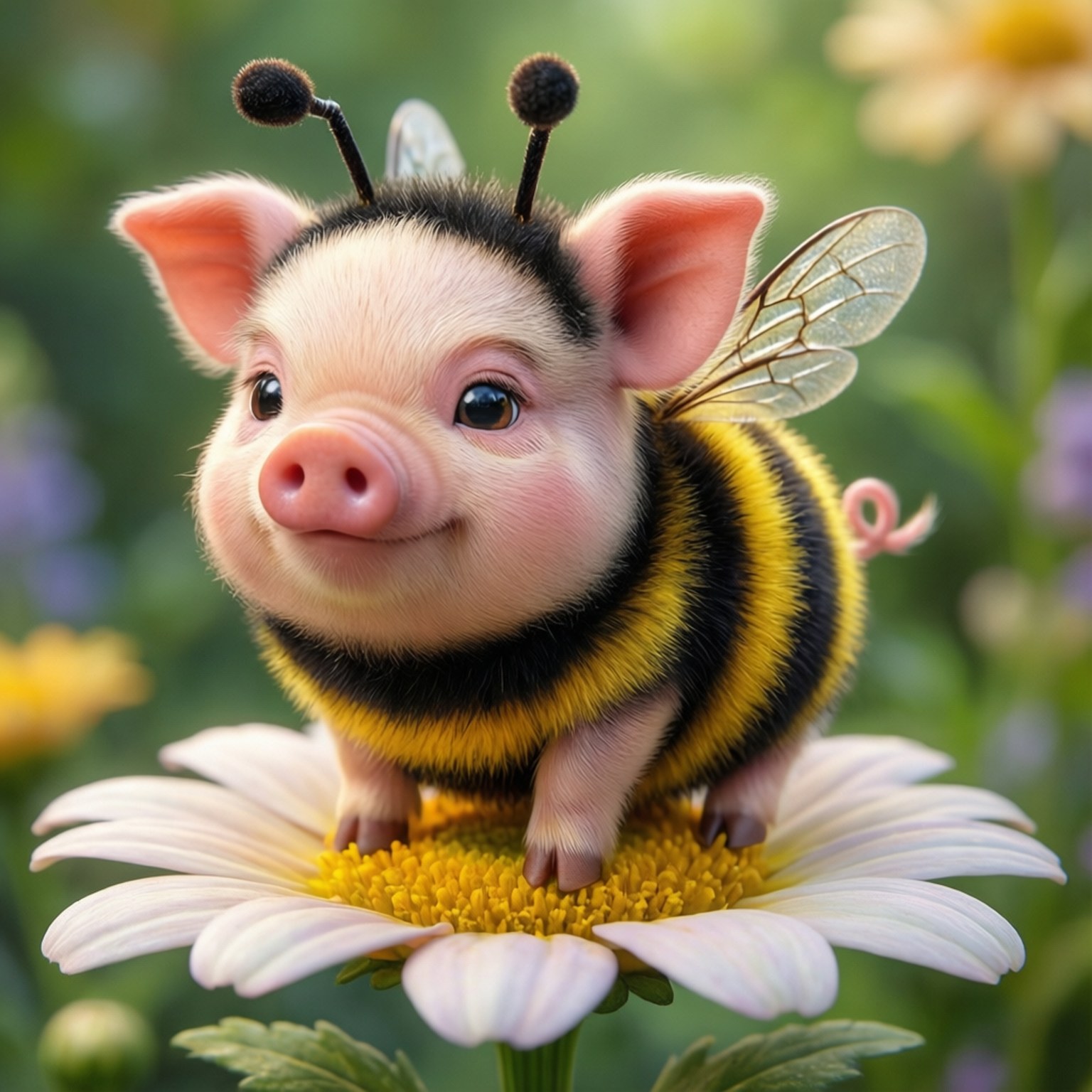 Cerdo Disfrazado de Abeja Fondos de pantalla