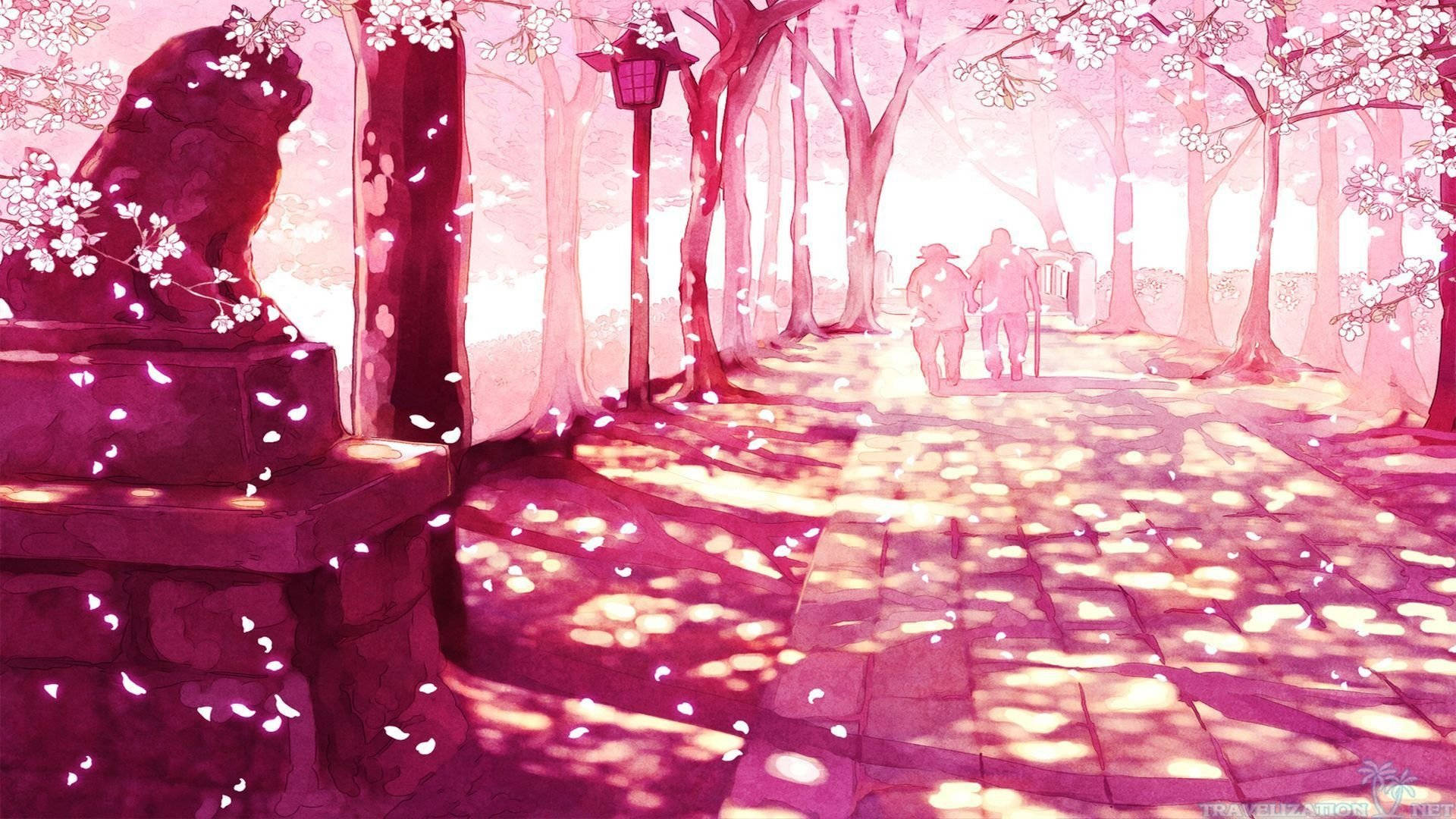 Cerezos en Flor Arte Estético Fondos de pantalla