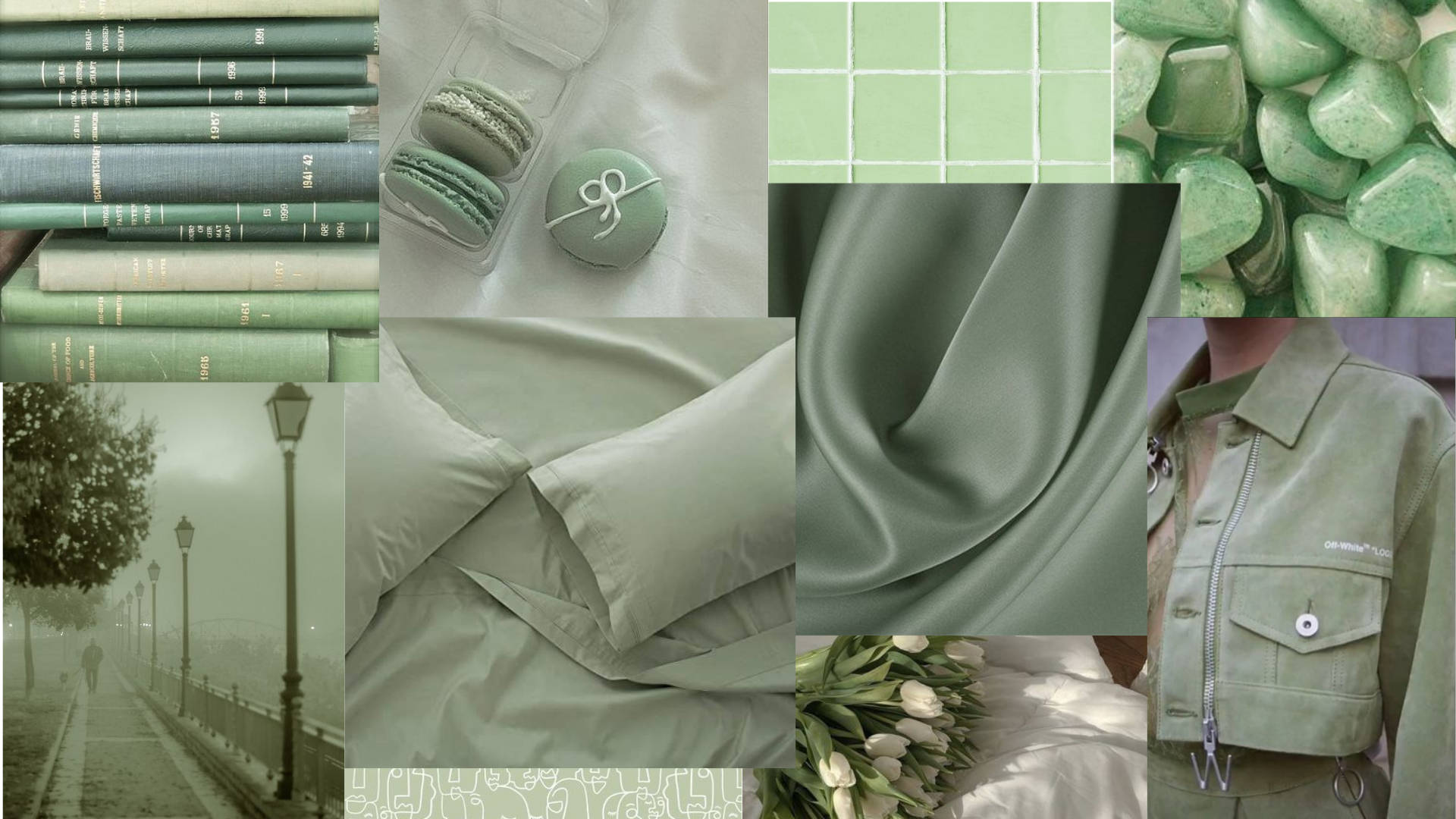Chaqueta estética verde salvia Fondos de pantalla