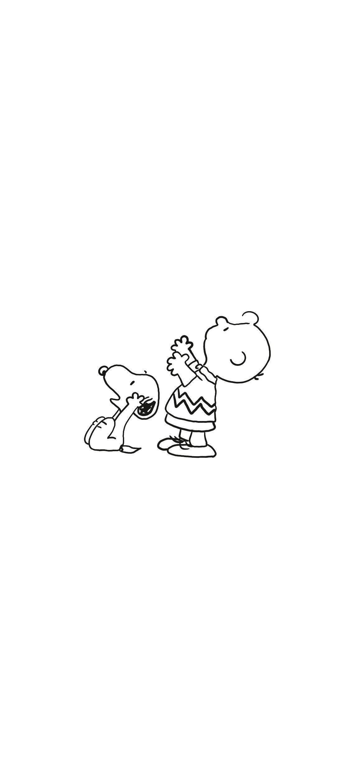 Charlie Brown Snoopy Contorno Fondos de pantalla