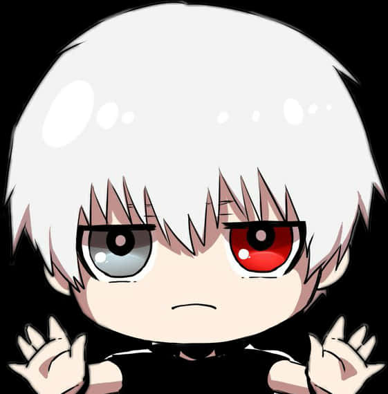 Chibi Kaneki Ghoul de un Ojo Fondos de pantalla