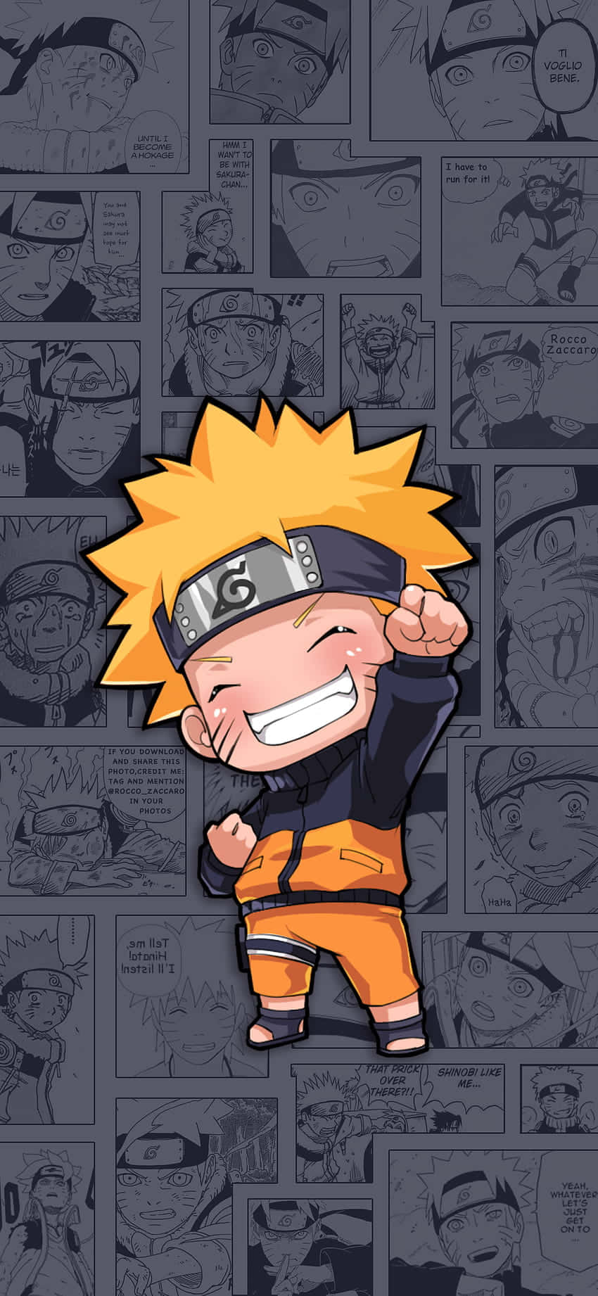 Chibi Naruto Estético para Teléfono Fondos de pantalla