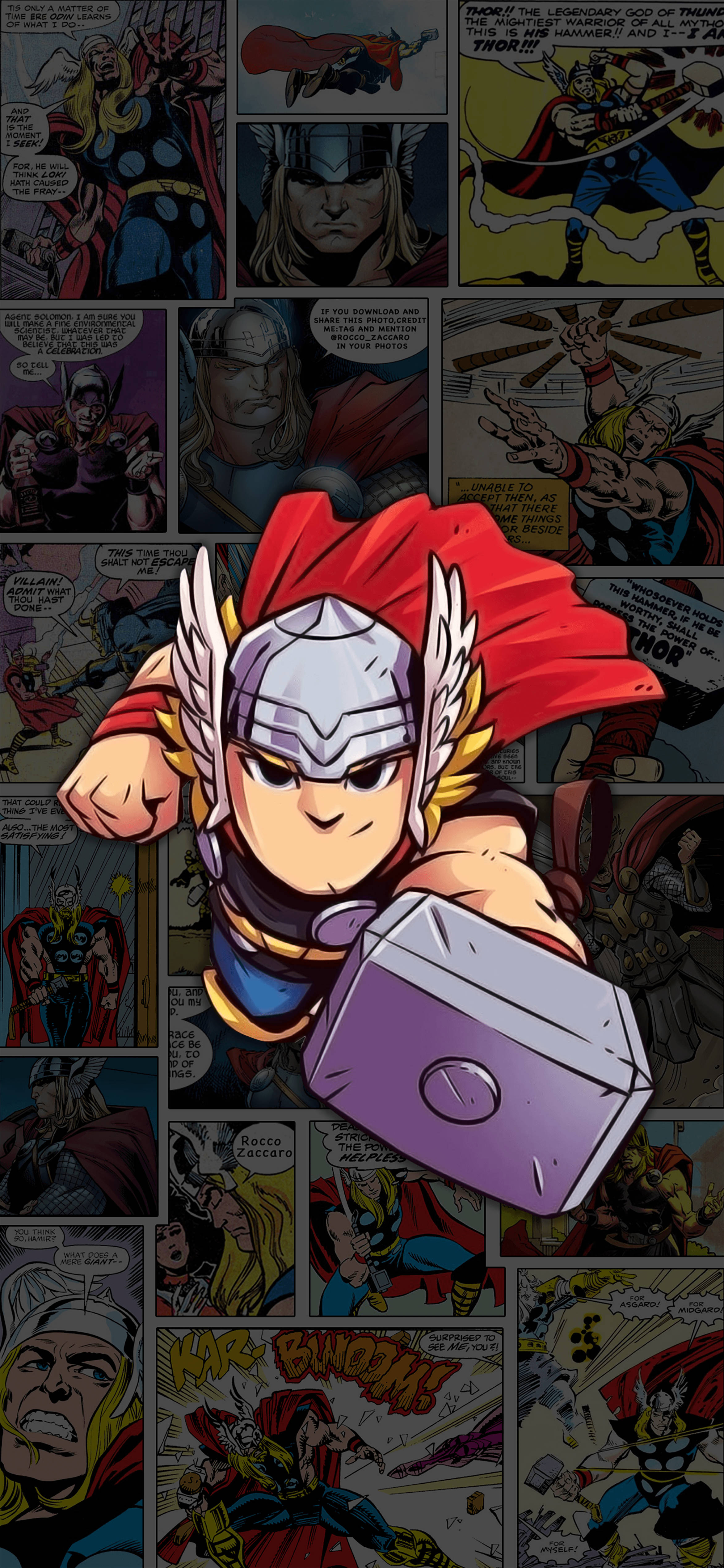Chibi Thor Cómics Fondos de pantalla