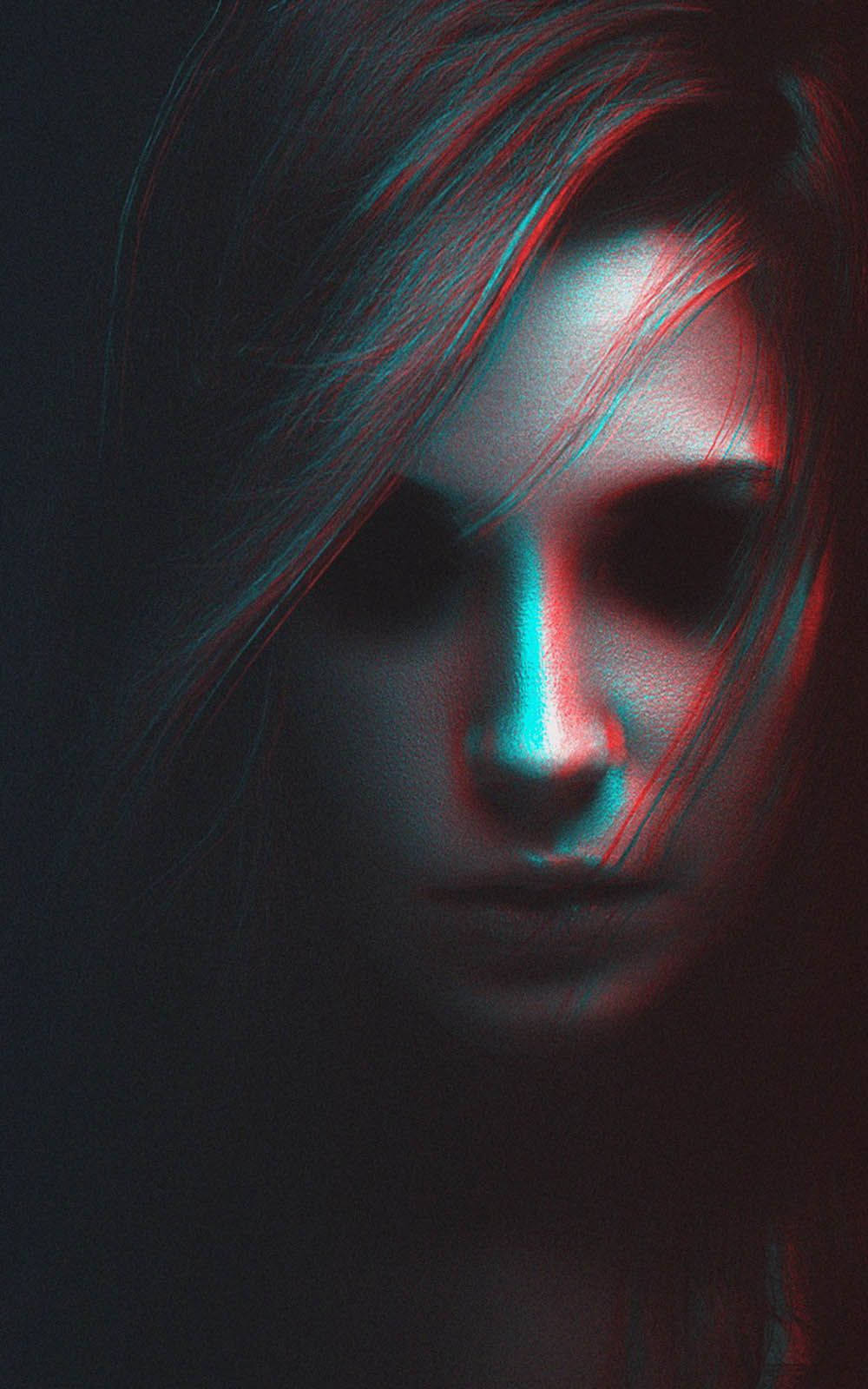 Chica 3D aterradora para móvil Fondos de pantalla