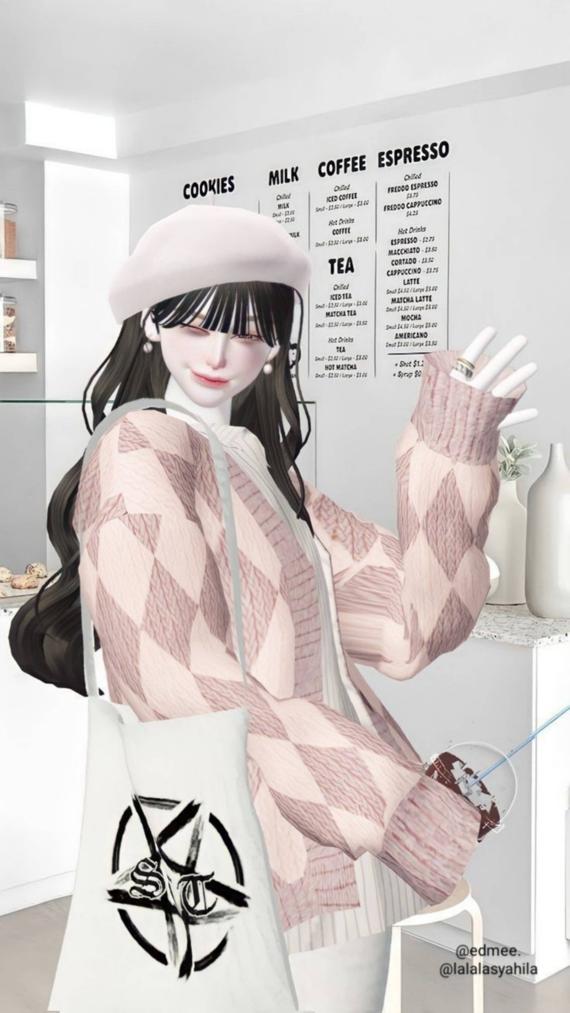 Chica amante del café Zepeto Ulzzang Fondos de pantalla