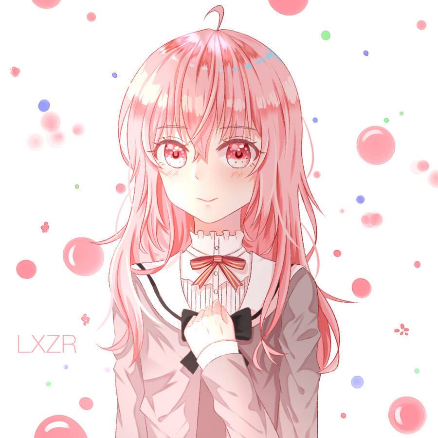Chica anime aesthetic rosa linda para foto de perfil Fondos de pantalla