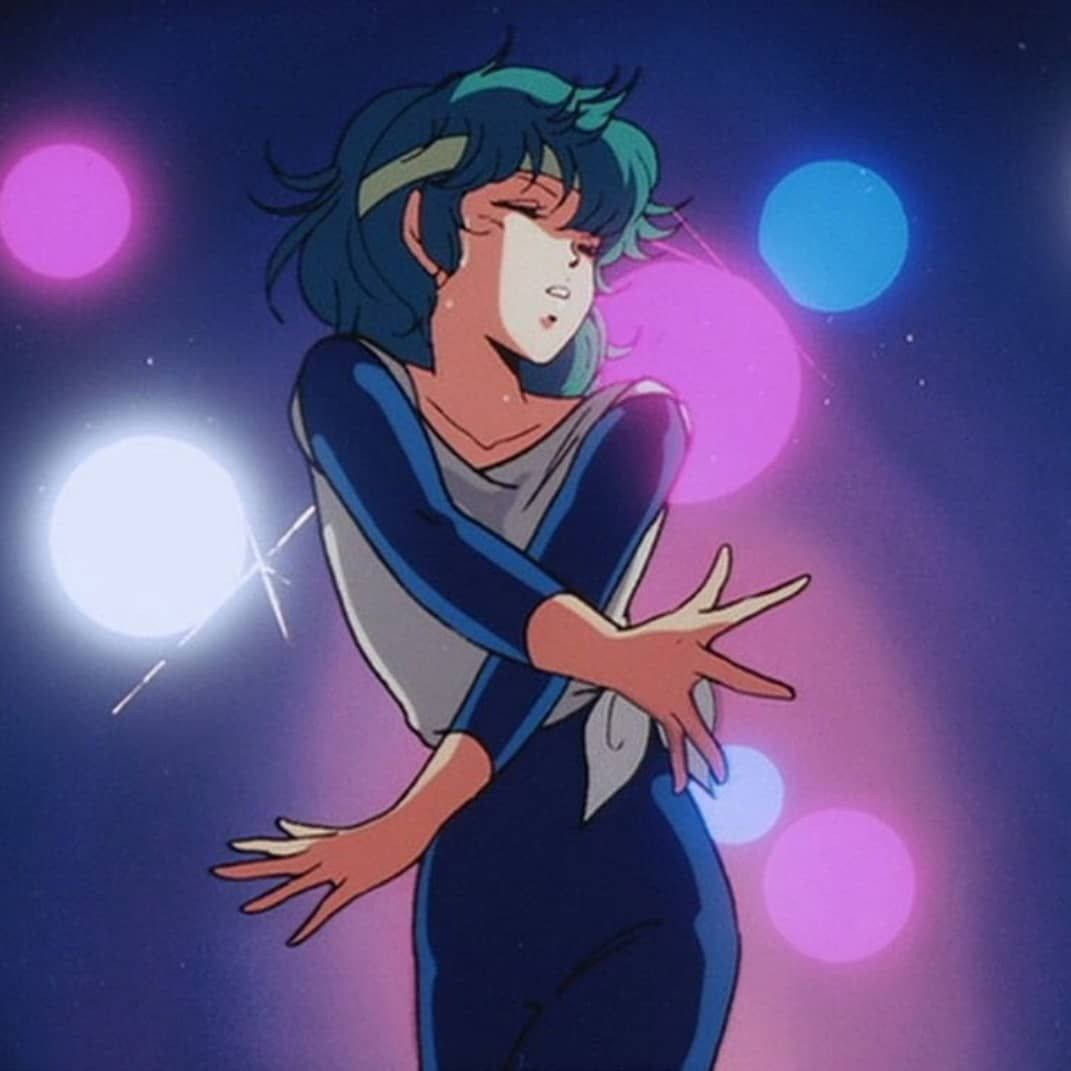 Chica anime bailando con estética retro anime Fondos de pantalla