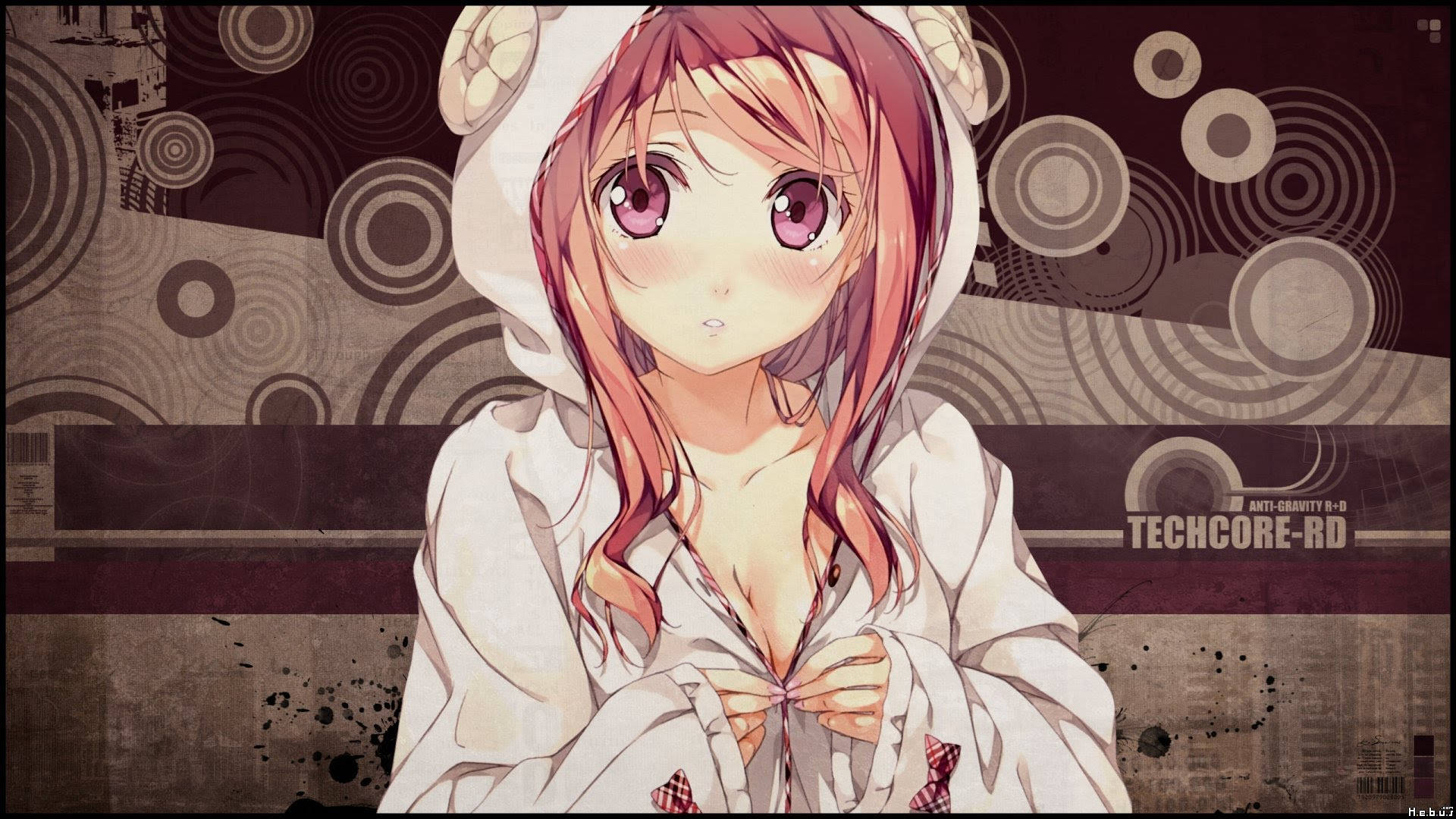 Chica Anime con Sudadera por Kantoku Fondos de pantalla
