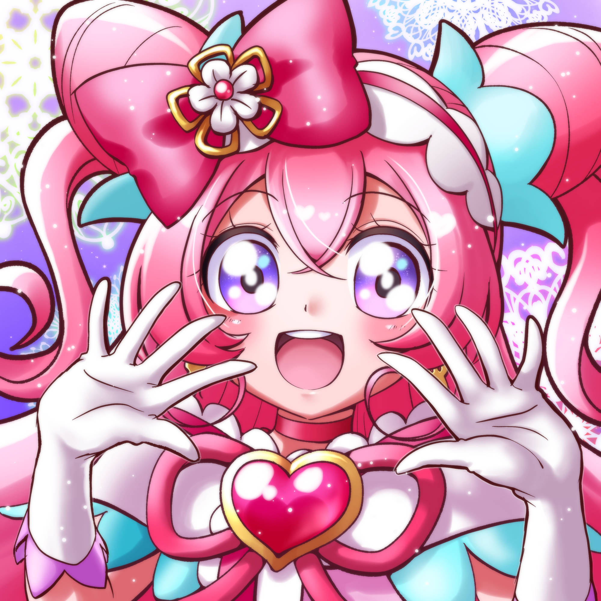 Chica Anime Cure Precious Sorprendida Fondos de pantalla