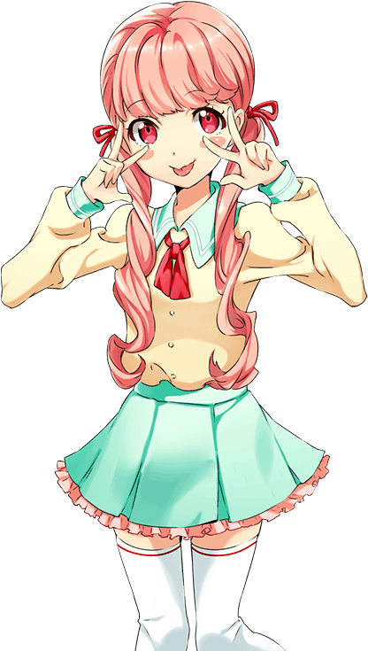 Chica anime haciendo pose de paz en Tokio Fondos de pantalla