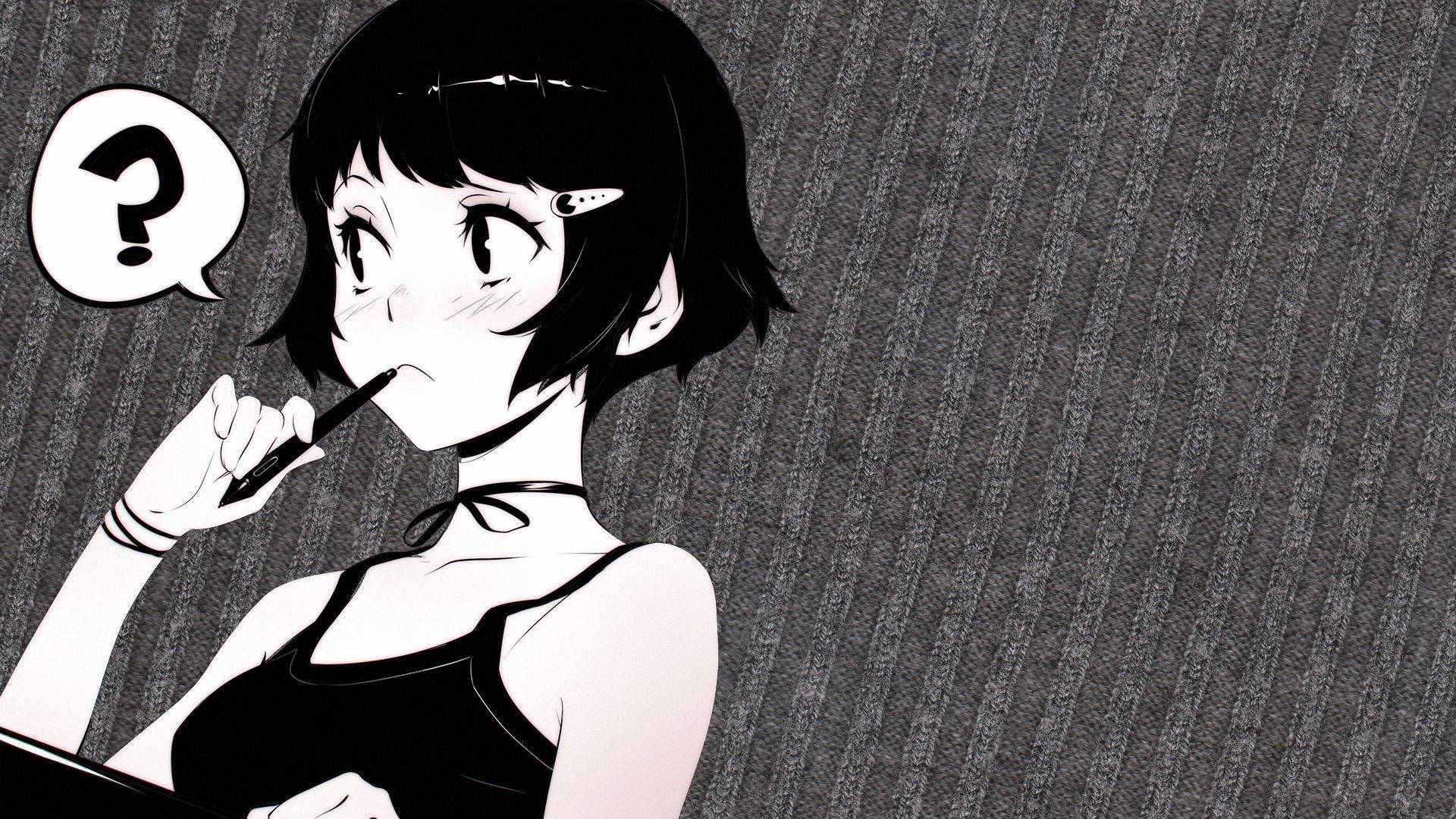 Chica Anime Negra Fondos de pantalla