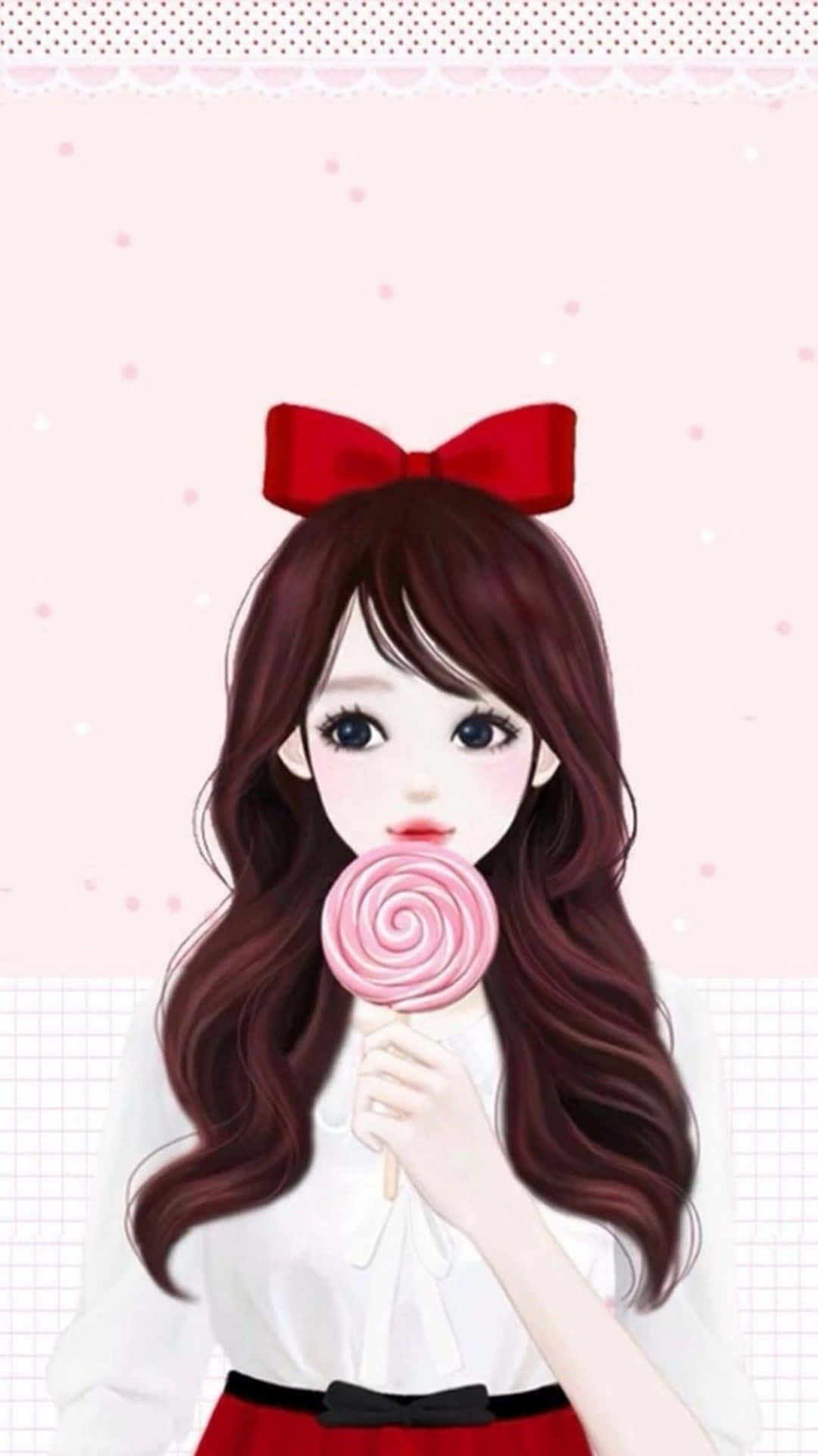 Chica Bonita con Paleta Fondos de pantalla