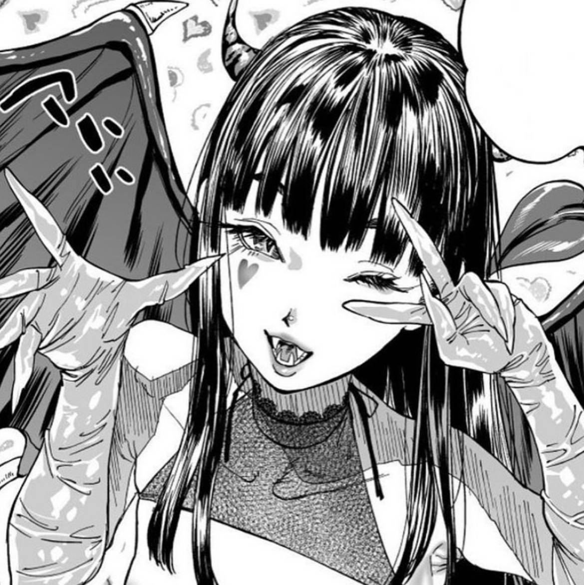 Chica demonio estética anime turbio para perfil Fondos de pantalla