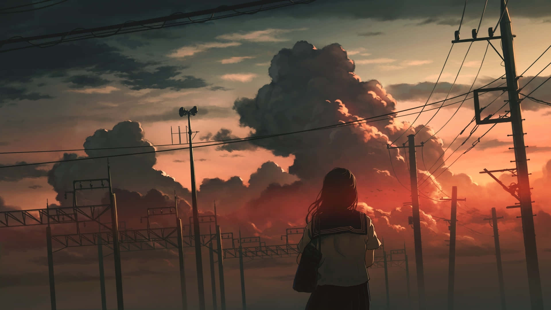 Atardecer anime