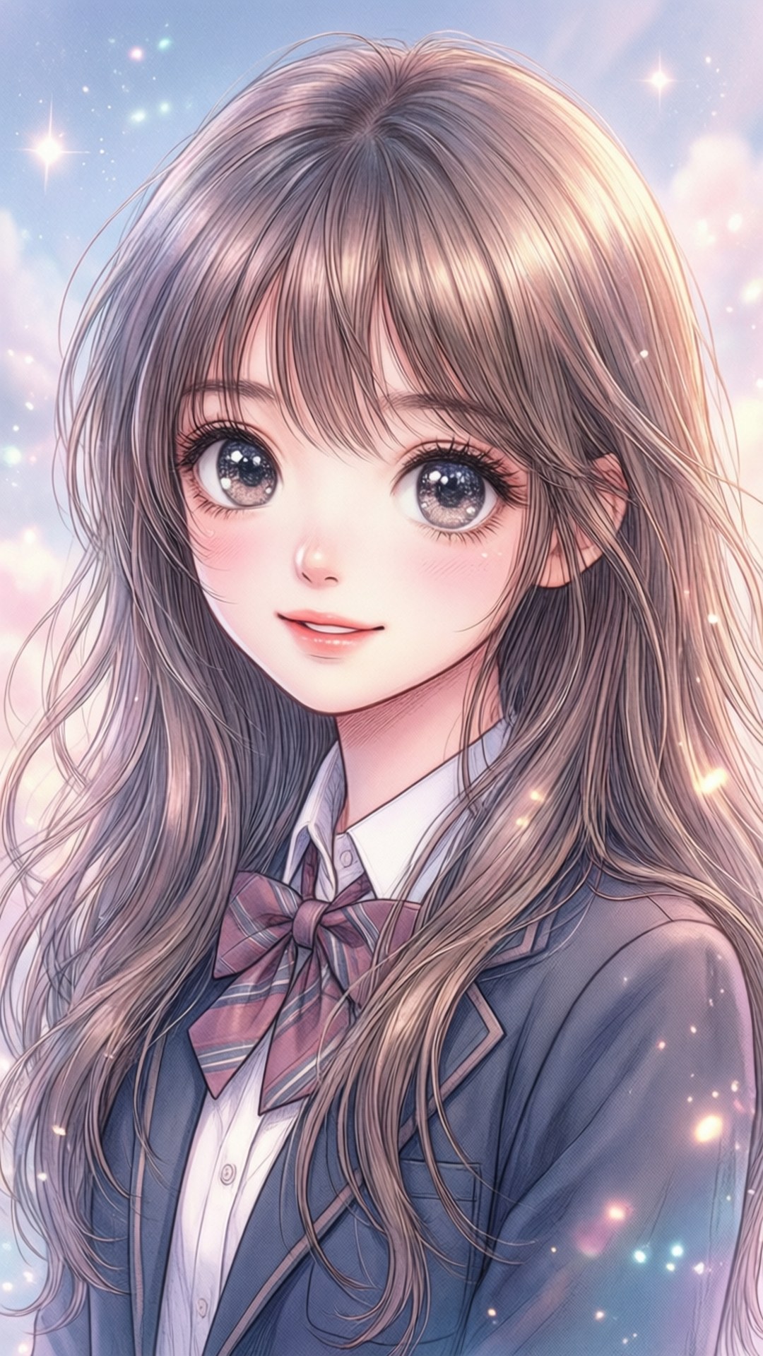 Chica Escolar de Manga Fondos de pantalla