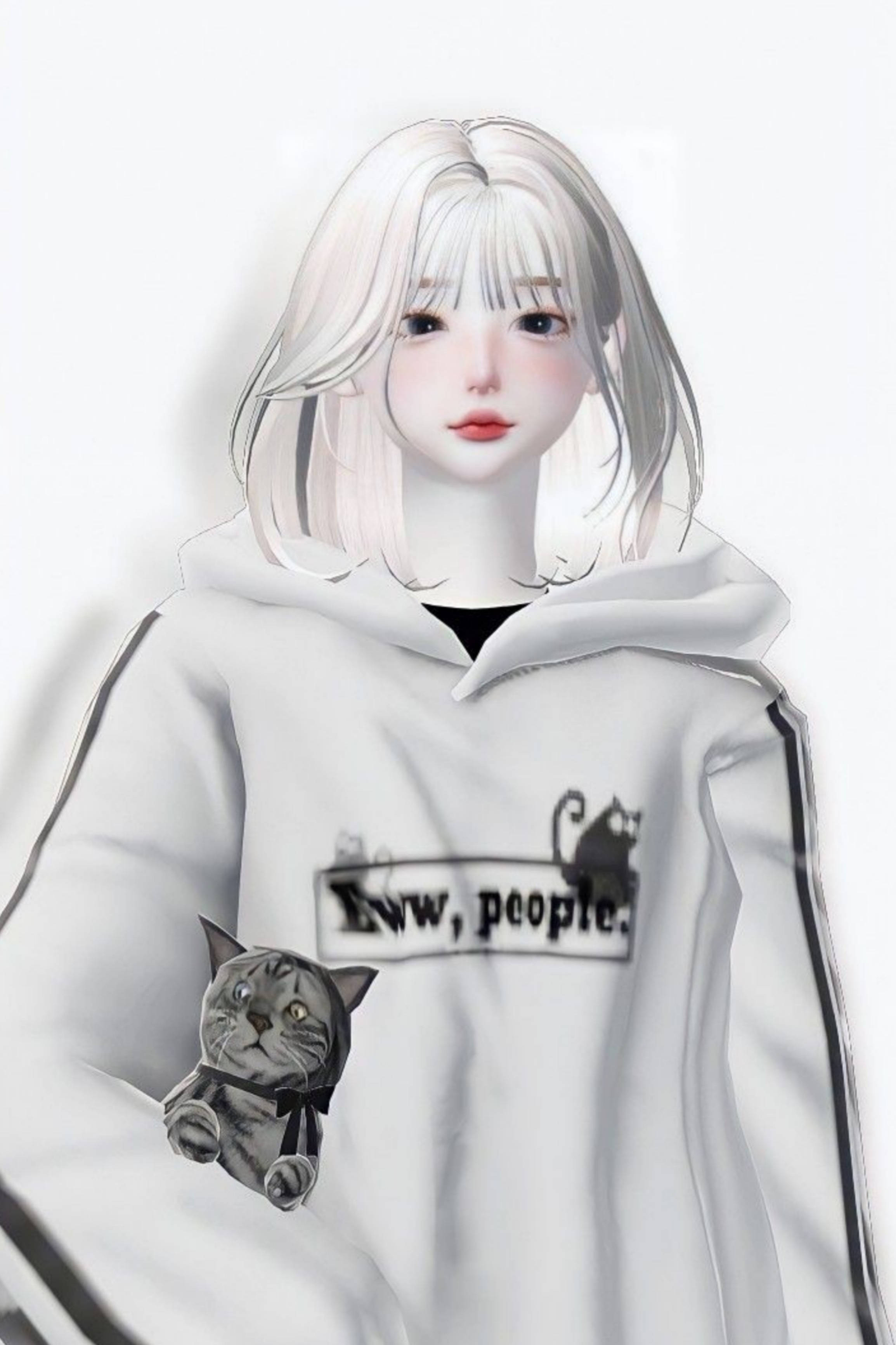 Chica Estética Blanca de Zepeto Fondos de pantalla