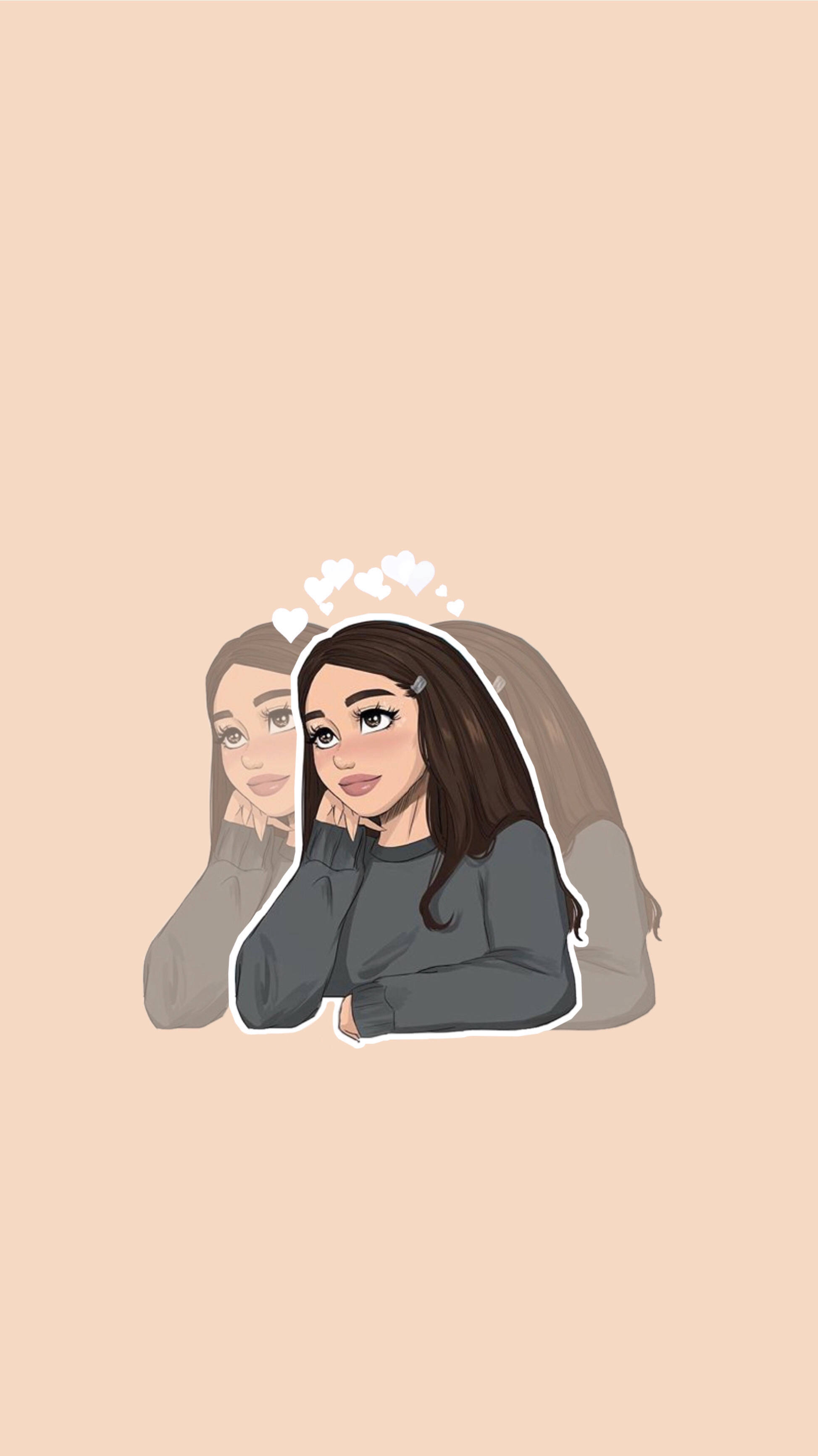 Chica estética beige Fondos de pantalla