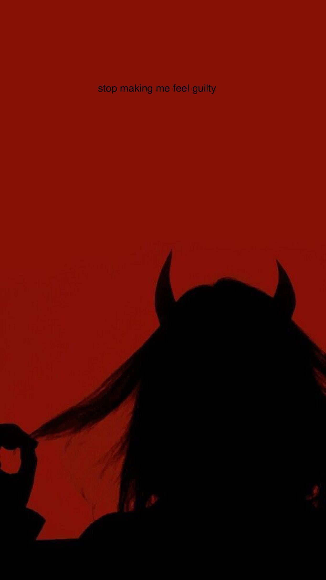 Chica estética demonio rojo Fondos de pantalla