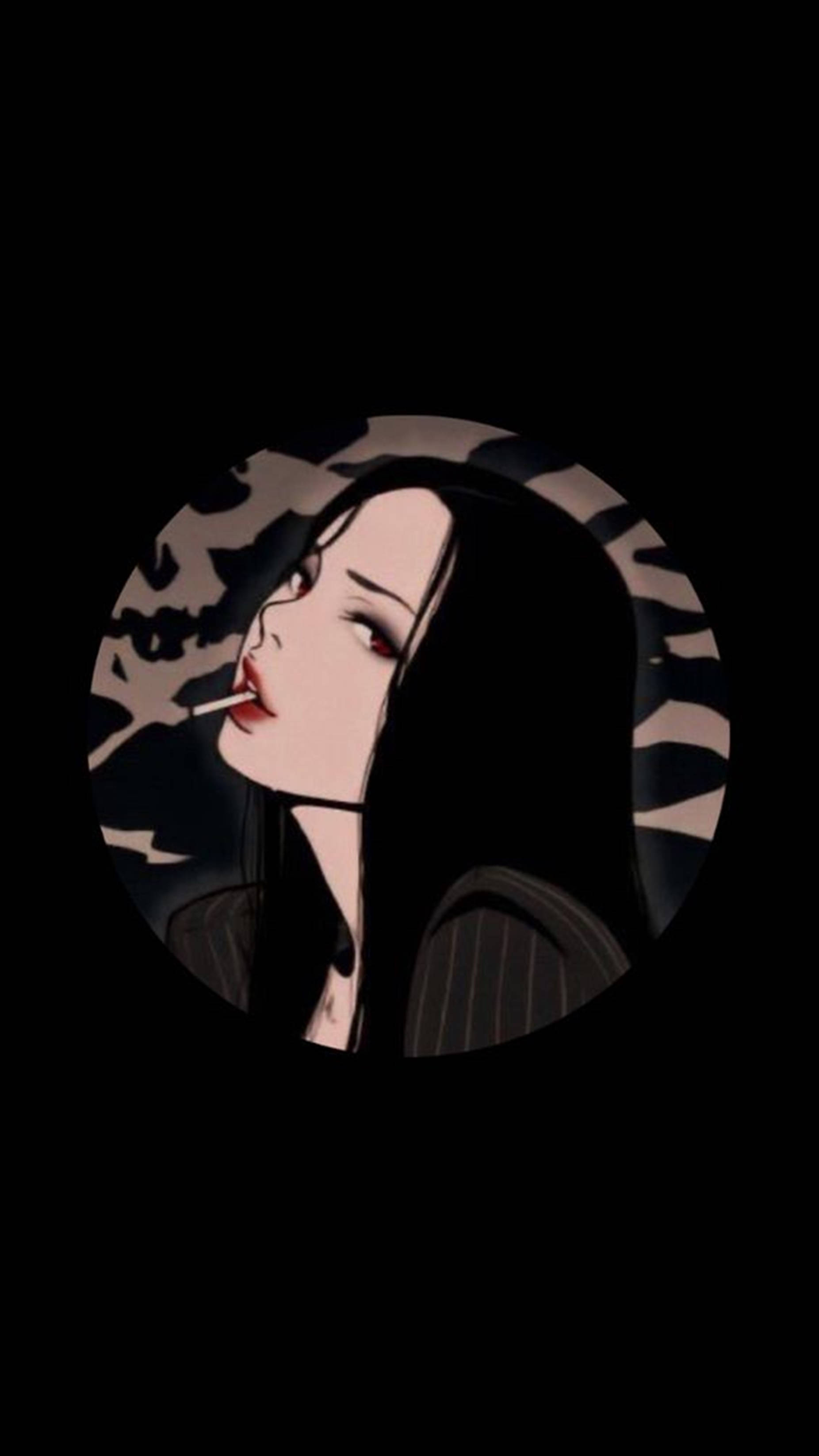 Chica fumanchú baddie única y genial arte vectorial para foto de perfil Fondos de pantalla