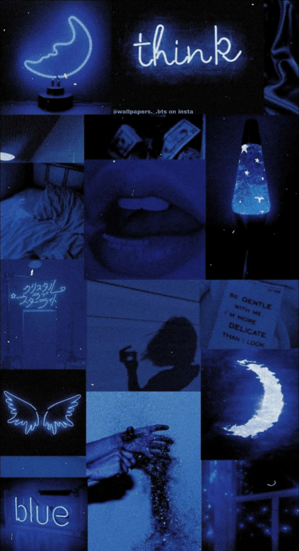 Chica Insta Baddie Azul Estético Fondos de pantalla