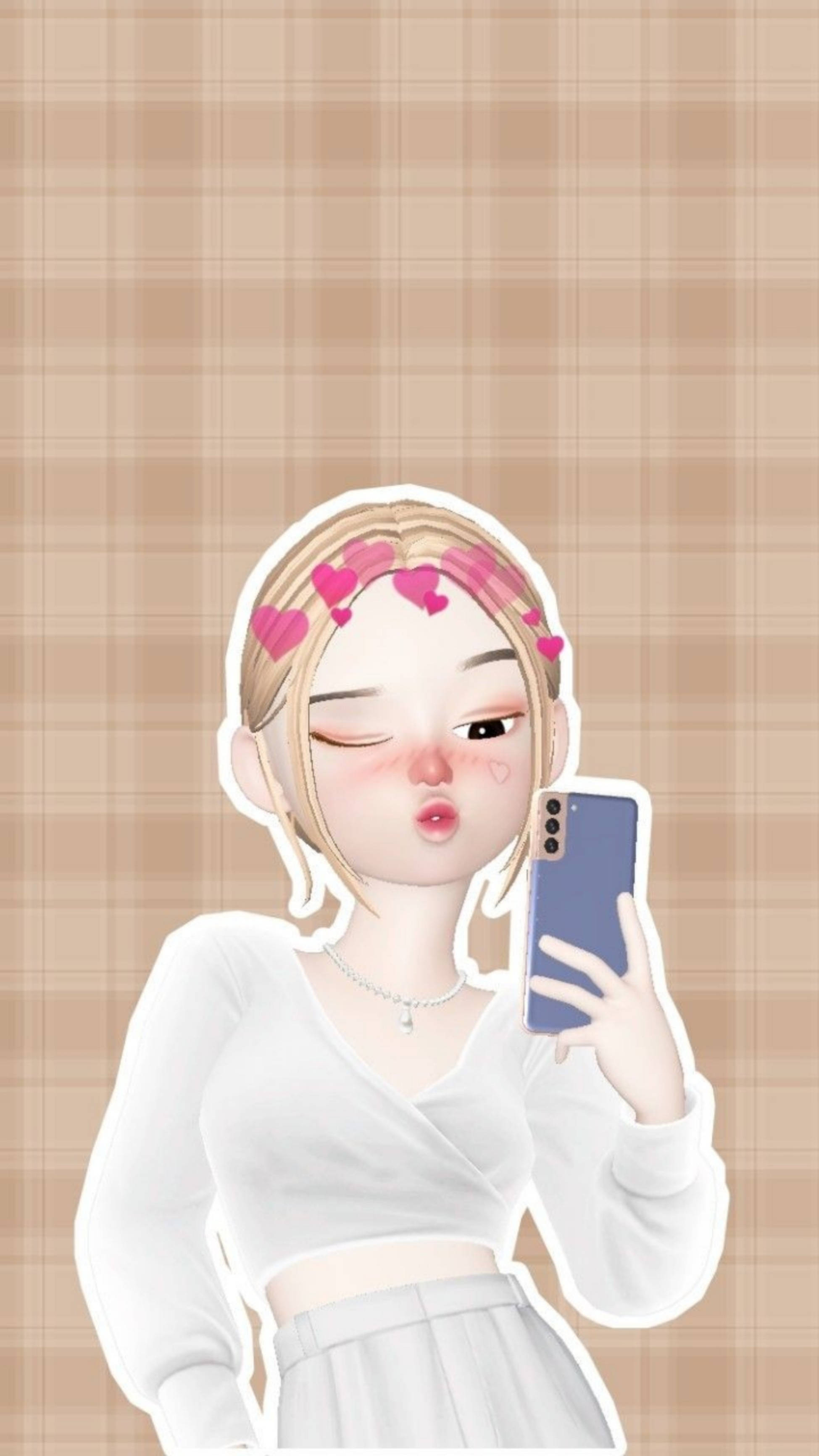 Chica linda de Zepeto con labios en puchero Fondos de pantalla