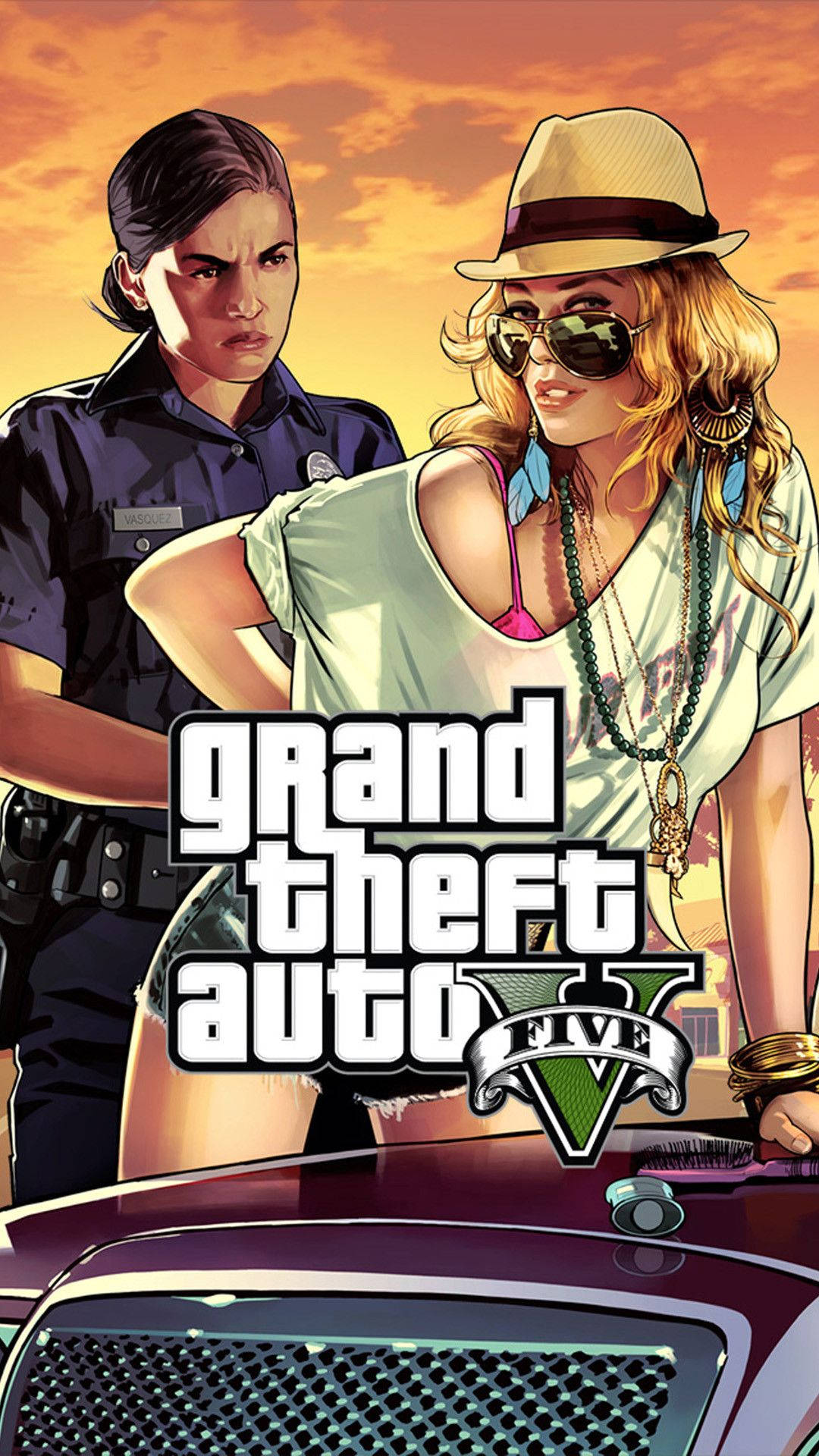Chica policía del teléfono de GTA 5 Fondos de pantalla