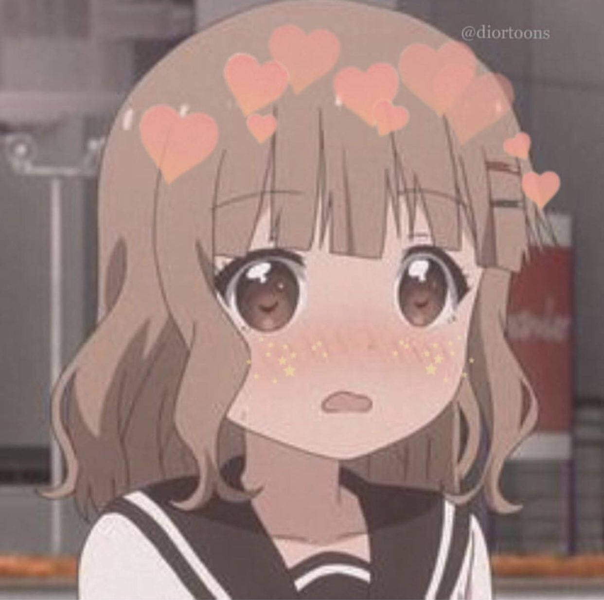 Chica Sonrojada PFP para Discord Fondos de pantalla