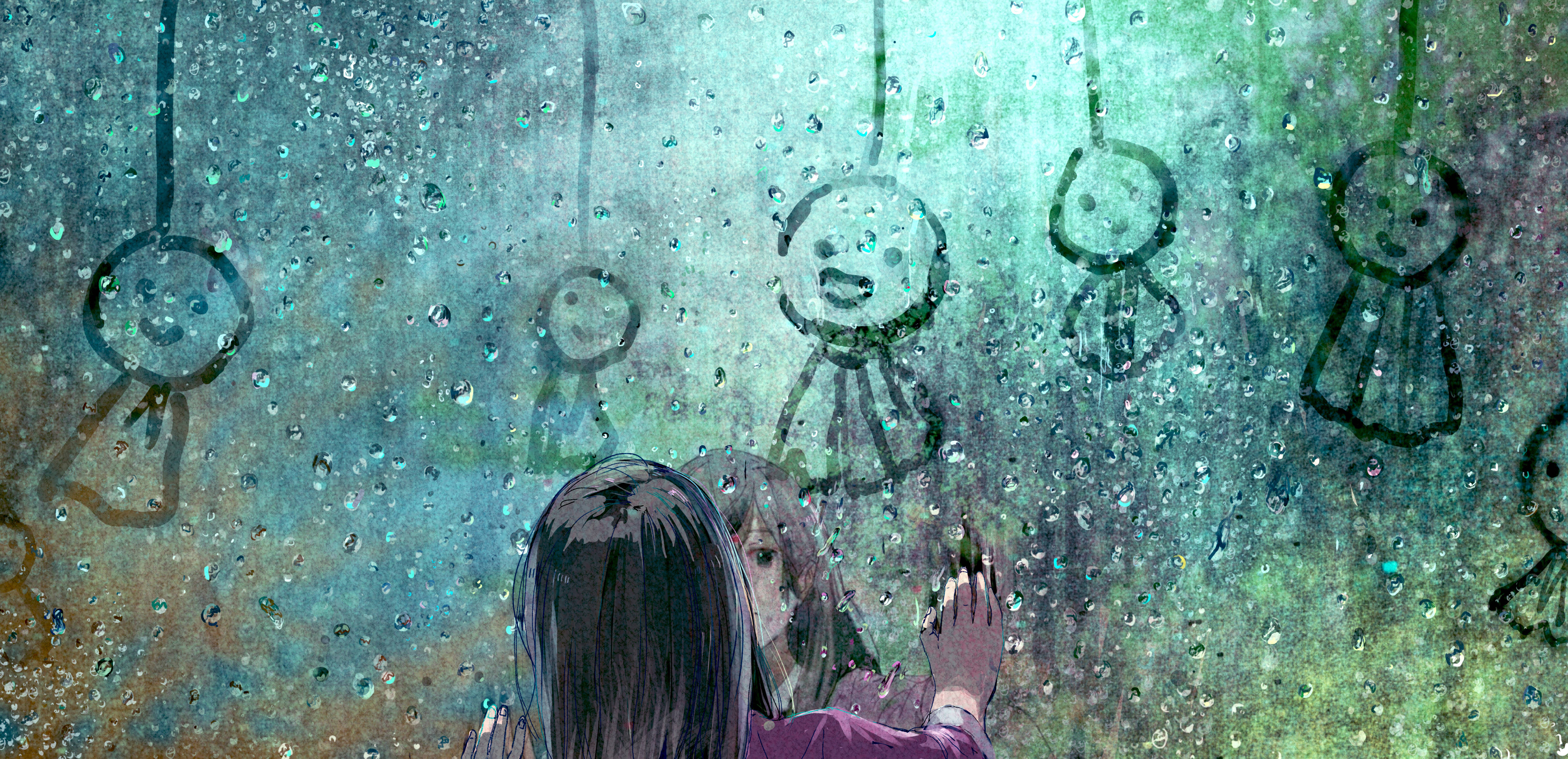 Chica Triste Anime 4K Fondos de pantalla