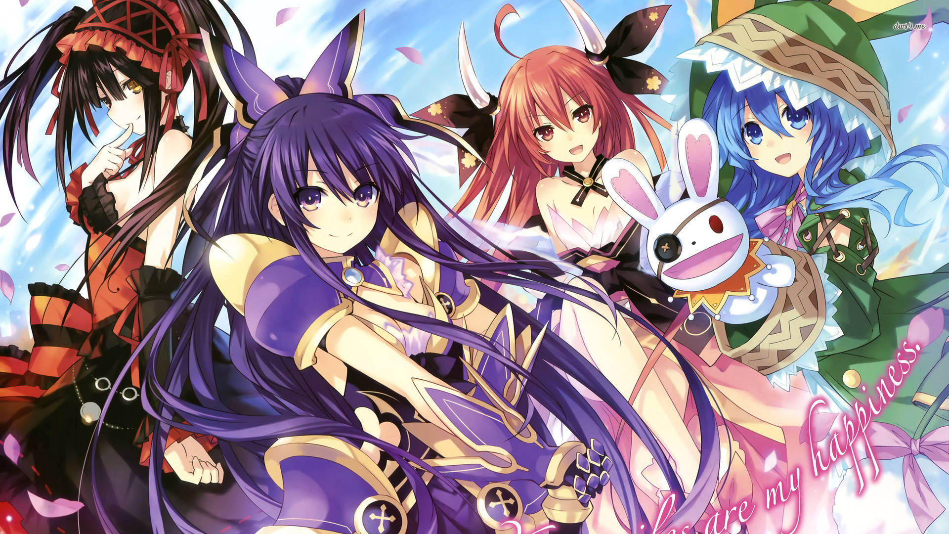 Fondo de pantalla de chicas de Date A Live